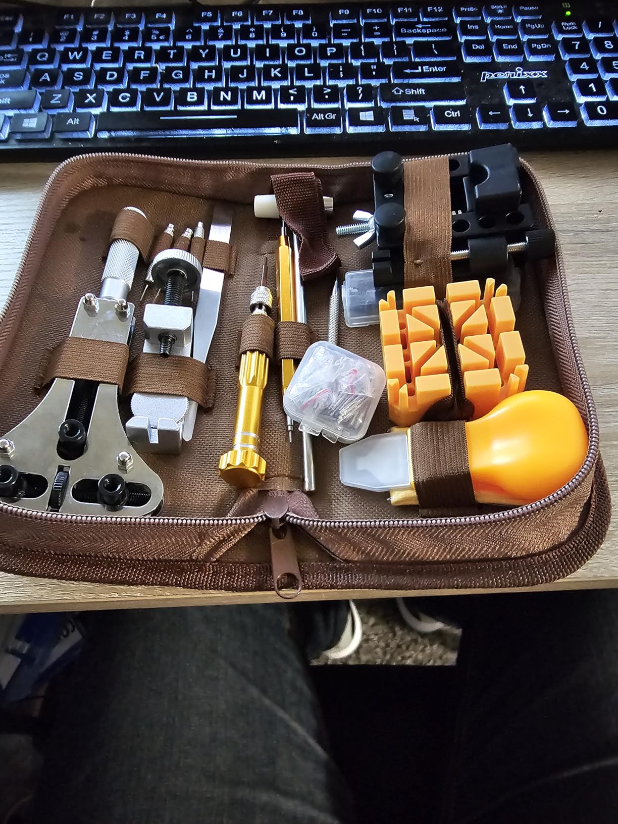 EasyTime Watch Repair Kit, Watch Link Removal Tool, Watch Band Adjustment, Including Watch Back Case Opener, Spring Bar, Operation Manual, Suitable for Battery Replacement and Strap disassemble customer photo 1