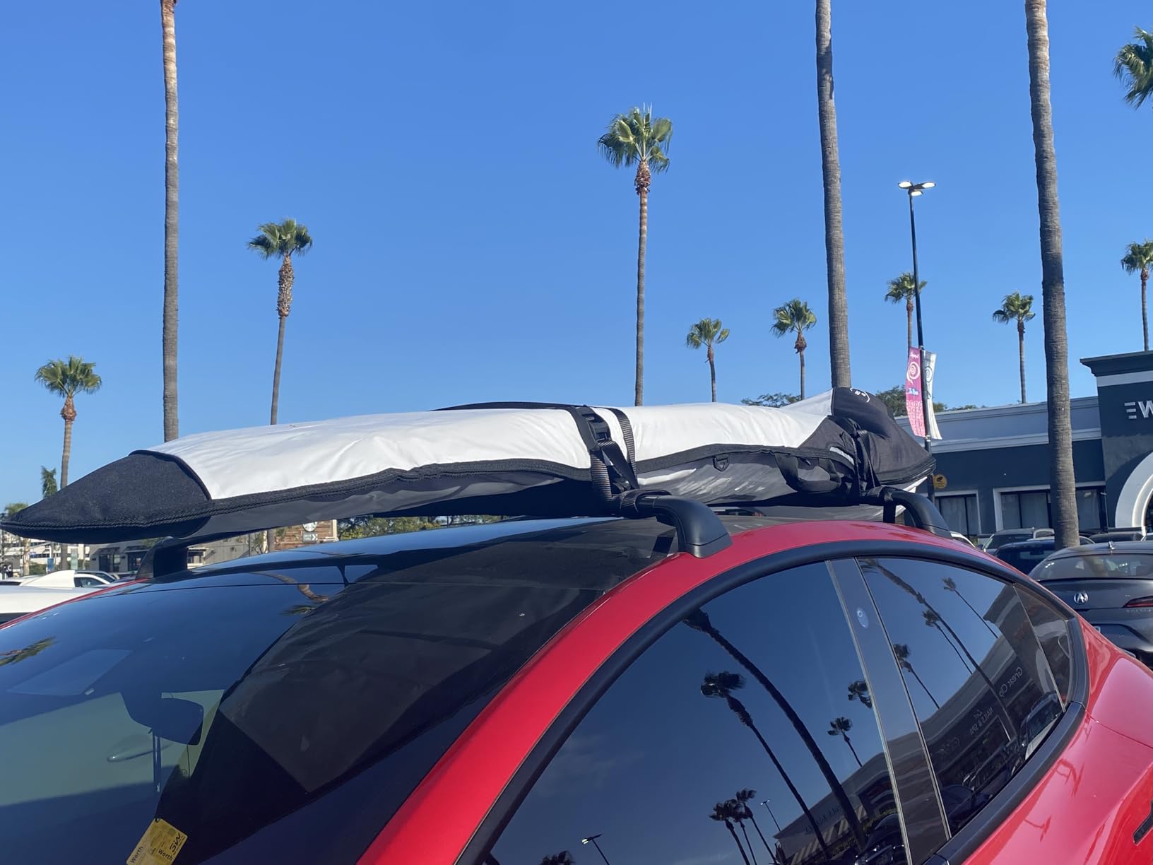 COR Surf Aero Roof Rack Pad and Premium No-Scratch Cam Buckle Tie Down Straps with Protective Silicone for Surf, SUP, Kayak and Canoe (28