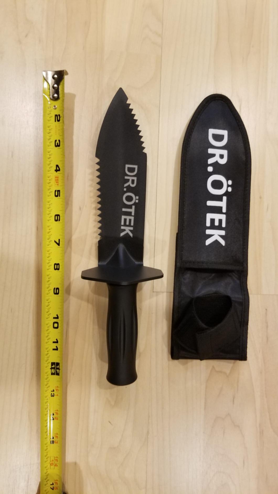 DR.ÖTEK Metal Detector Shovel for Digging, Heavy Duty Double Serrated Digging Tool with Carry Sheath, Metal Detecting Accessories, Edge Digger Trowel for Gardening, Camping, Landscaping customer photo 2