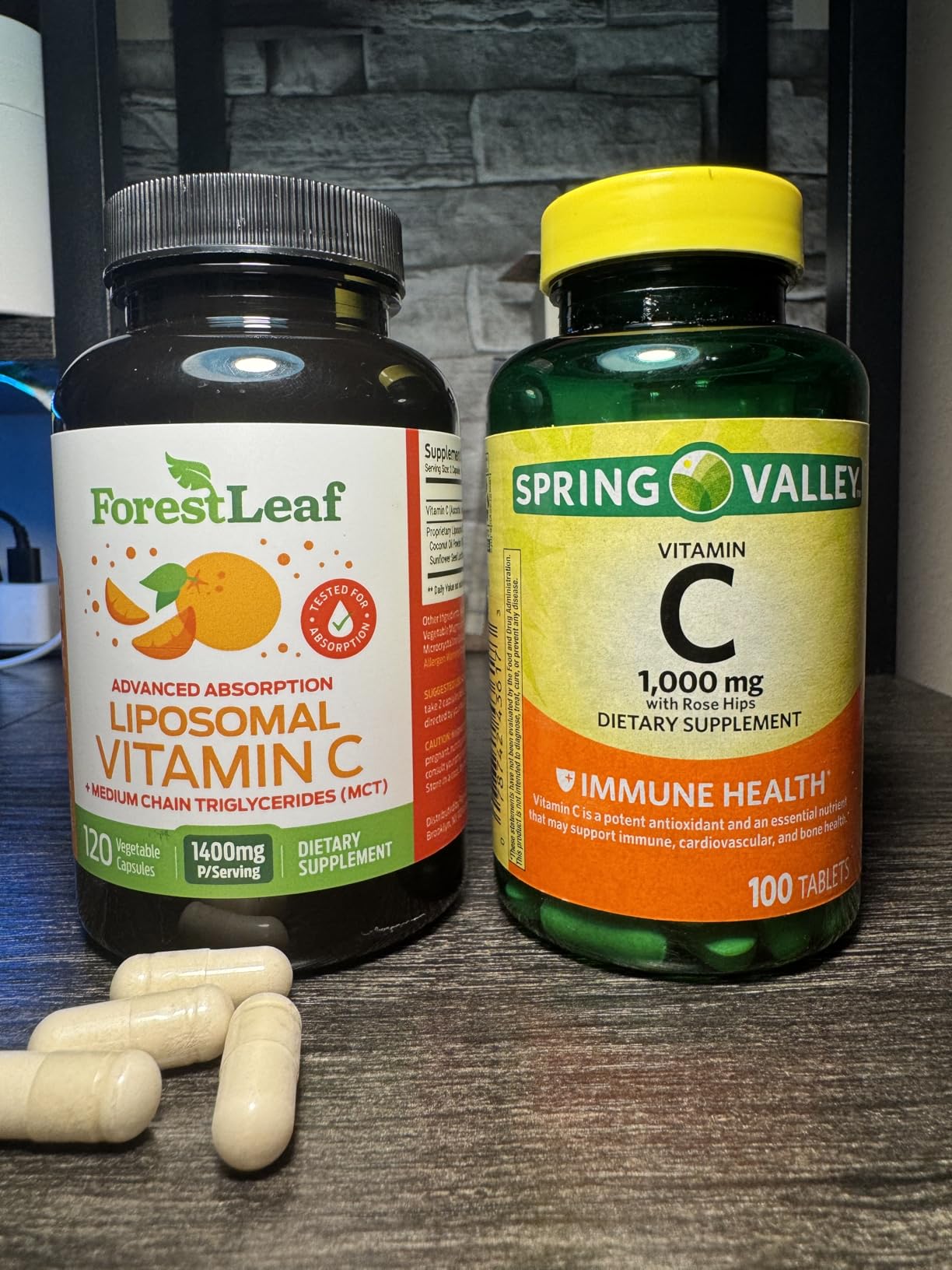 ForestLeaf Liposomal Vitamin C 1400mg Capsules | High Dose Vitamin C Liposomal Supplement w Coconut Oil Fatty Acids | Fast Absorption | Immune Support, Antioxidant, Collagen Production | 120 Vegan Cap customer photo 2