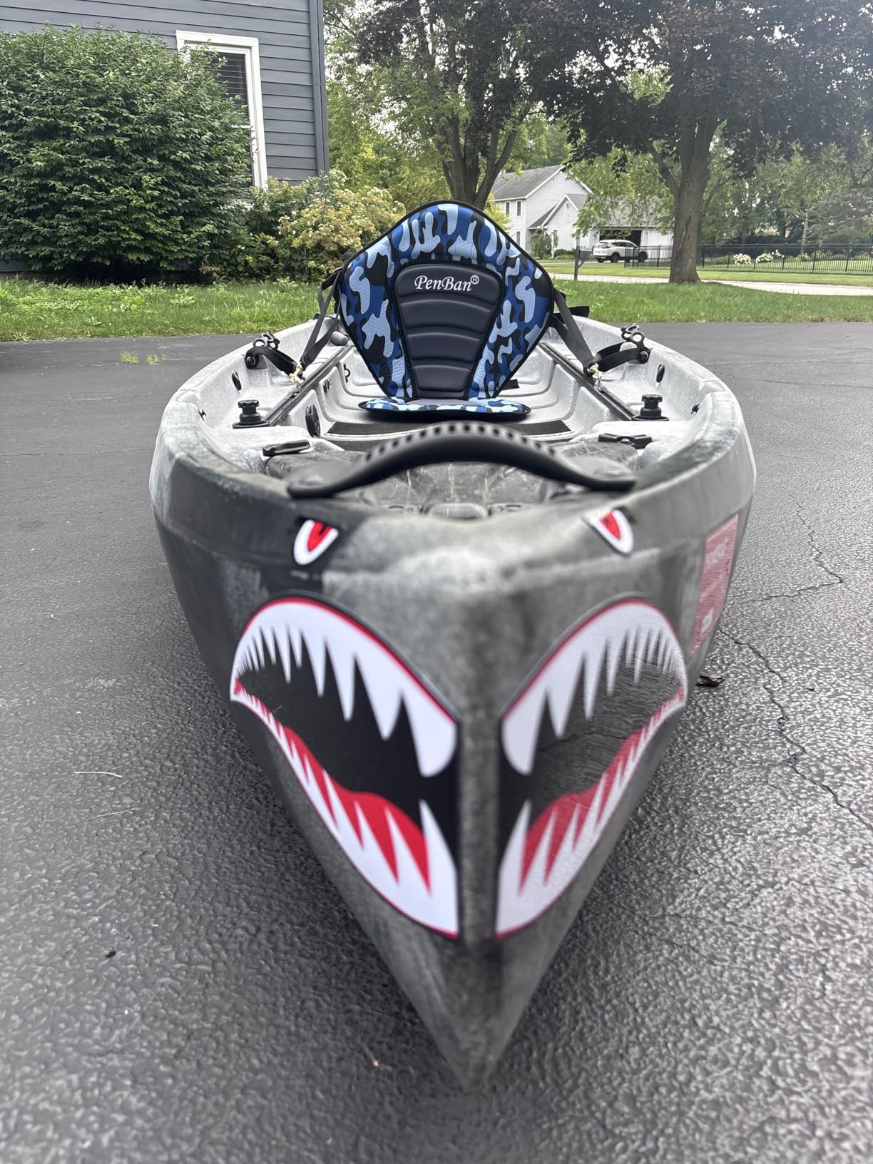 Universal Deluxe Kayak Seat Cushion with Storage Bag for Kayak,Padded Boat,SUP,Canoe,Fishing Boat,Seats with 4 Adjustable Straps customer photo 1