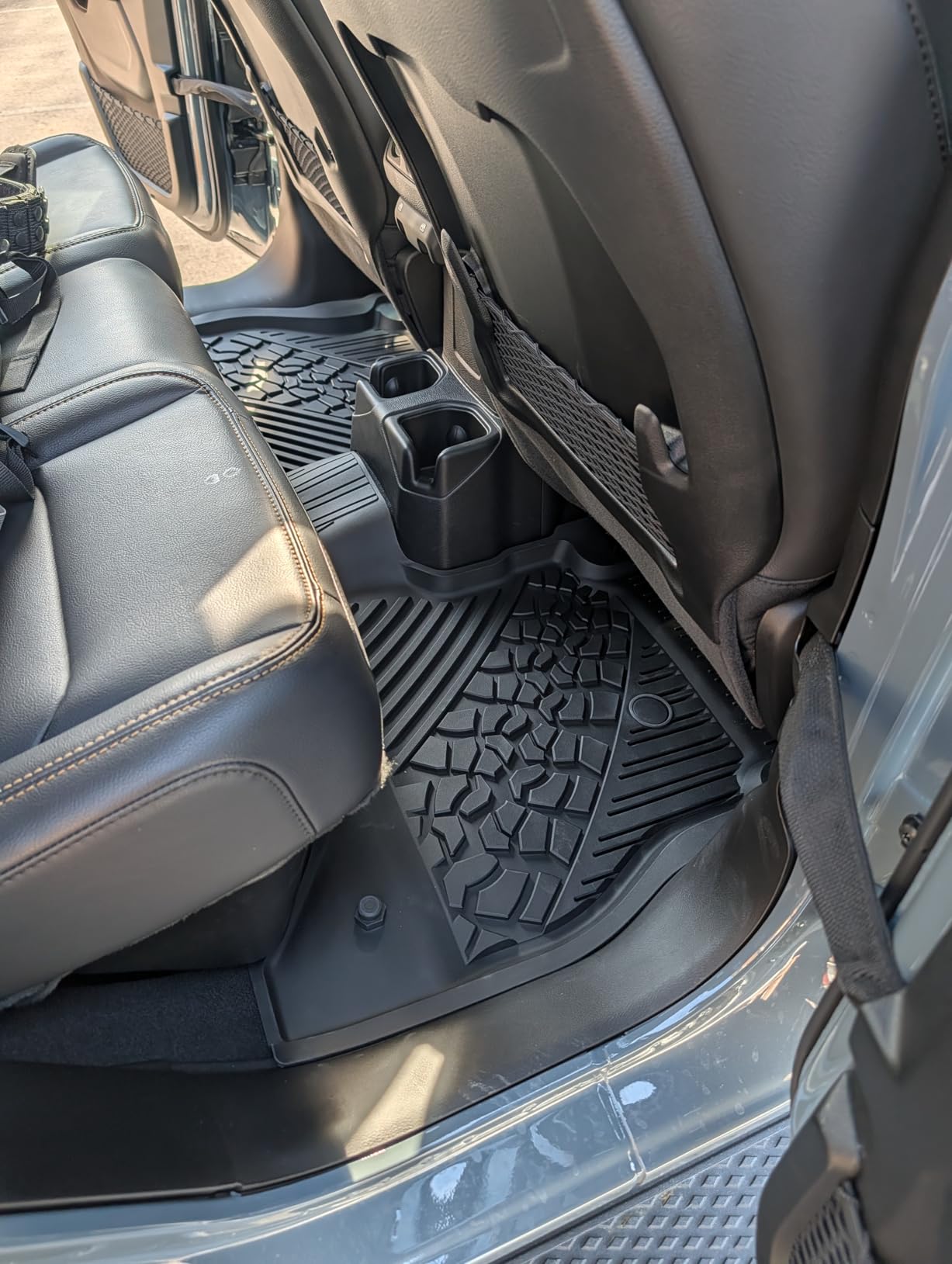 LASFIT Floor Mats for Jeep Wrangler JL 2018-2026 Unlimited 4 Door Gas/MHEV Type (Not Fit for JK or PHEV) All Weather TPE Custom Fit Car Mats Floor Liners 1st & 2nd Row, Black customer photo 1