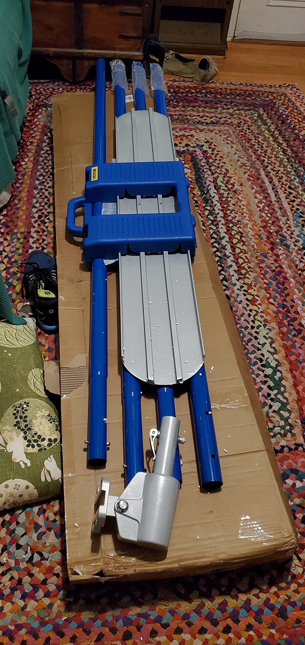 VEVOR Bull Float Magnesium Concrete Float 48 x 8 Round End Concretes Floats Tools Cement Tool Bull Concrete Kit Bull Float with 4 Float Handle Bull Floats Bracket Concretes Tools Finishing Bulls customer photo 1