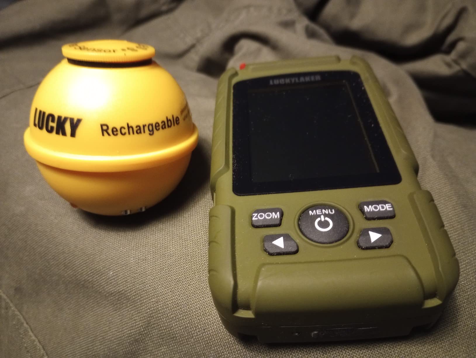 LUCKY Portable Sonar Fish Finder Boat Depth Fishing Fish Finders Waterproof Handheld Wireless Fishing Finder Kayak Transducer Depth Finders for Ice Fishing Sea customer photo 1