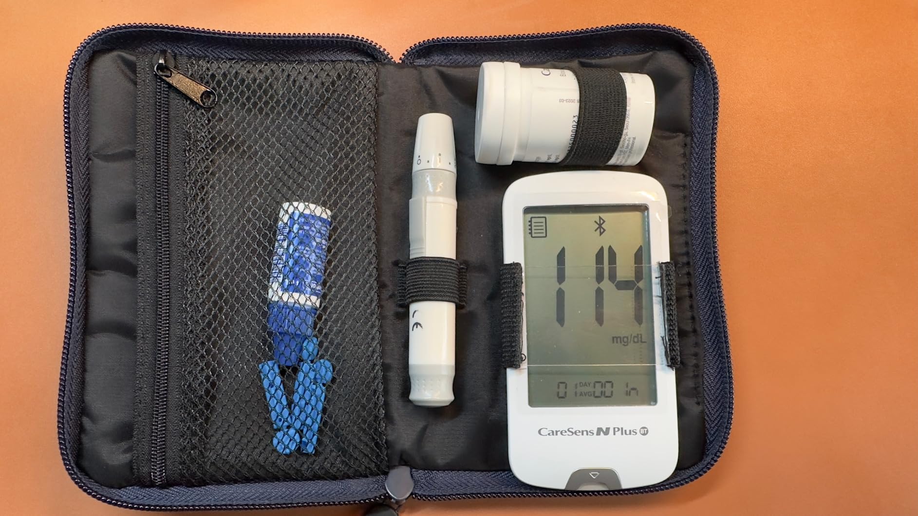 CareSens N Plus Bluetooth Blood Glucose Monitor Kit with 100 Blood Sugar Test Strips, 100 Lancets, 1 Blood Glucose Meter, 1 Lancing Device, Travel Case for Diabetes Testing Kit (Auto-Coding Glucometer kit with 1 Control Solution) for Personal Use customer photo 1