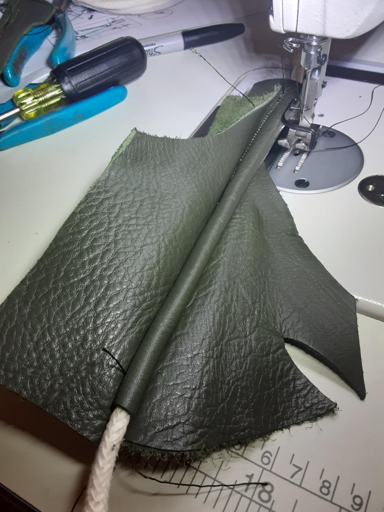 Juki Heavy Material Industrial Straight Stitch Sewing Machine, Table & Servo Motor Assembly Required. customer photo 1