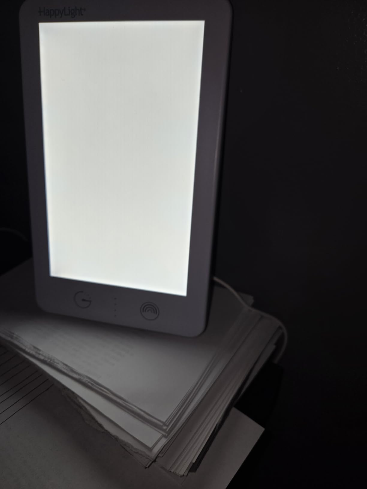 Verilux HappyLight Lumi Plus - Light Therapy Lamp with 10,000 Lux, UV-Free, LED Bright White Light with Adjustable Brightness, Countdown Timer, & Detachable Stand - Boost Mood, Sleep, and Focus customer photo 2