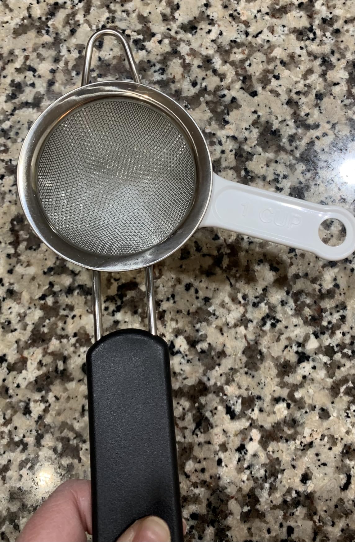 Stainless Steel Fine Mesh Strainers, Set of 3 Sizes Strainer for Kitchen, Wire Sieve with Insulated Handle Kitchen Strainer, Baking Tools Colander, Food Preparation, Flour Sifter, Rice, Pasta Strainer customer photo 2