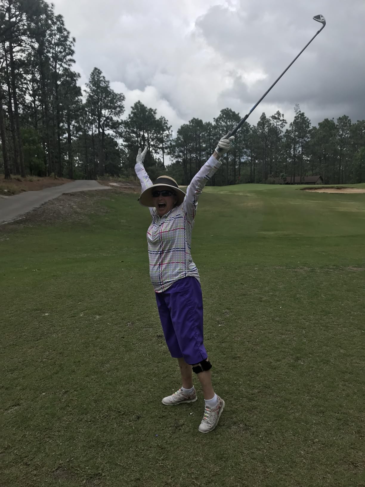 GOLFBUDDY Voice 2S+ Talking GPS Rangefinder, Clip on Hat Golf Navigation, Slope Mode on/Off, 18 Hours Battery Life, Shot Distance Measurement, Preloaded with 40,000 Courses Worldwide (Blue) customer photo 1