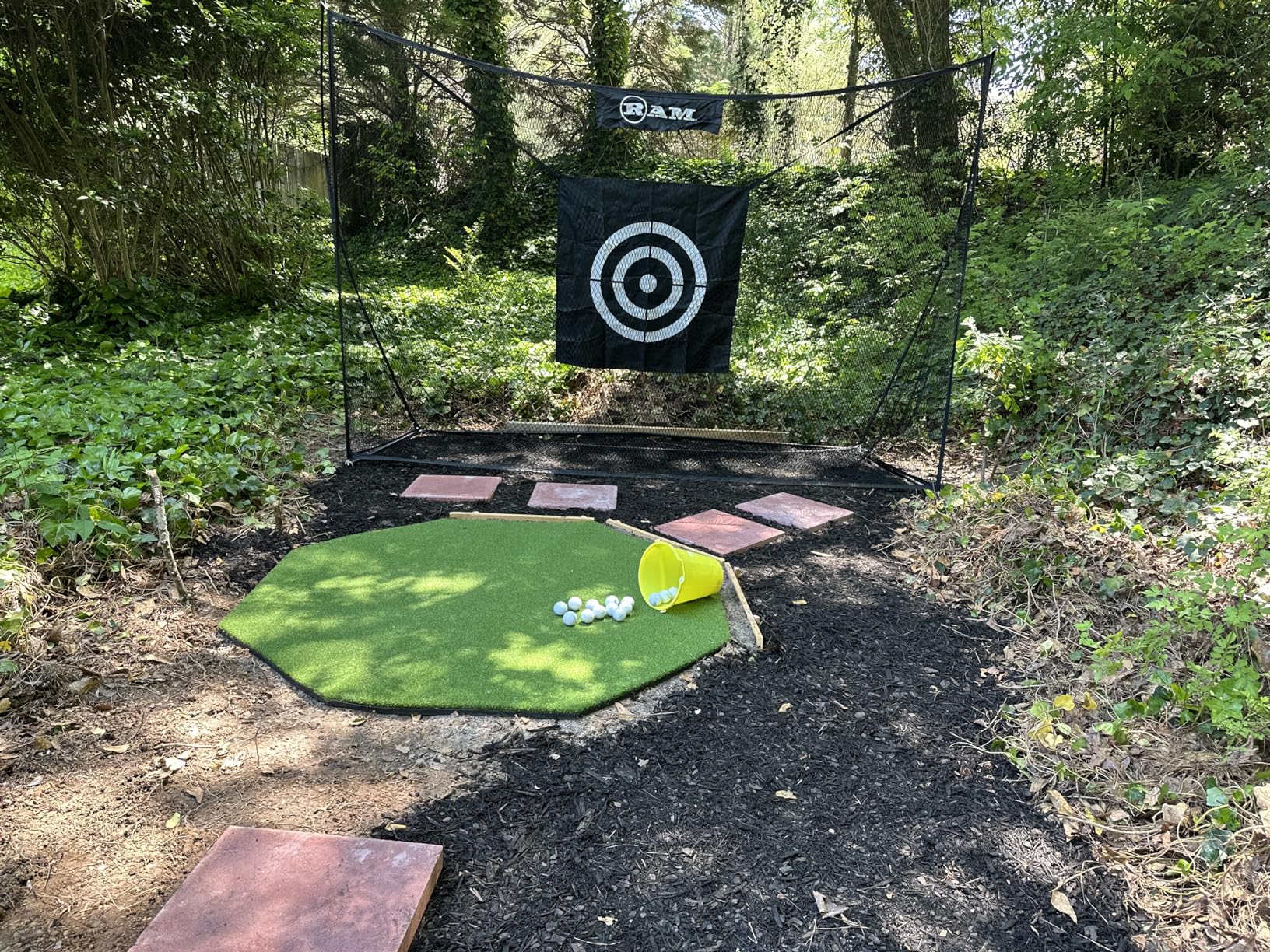GoSports Elite Golf Hitting Mat for Indoor and Outdoor Practice - Withstands About 150,000 Shots - Heavy-Duty Turf Driving Range Mats Works with Golf Simulators - Includes 3 tees - Choose Your Size customer photo 1