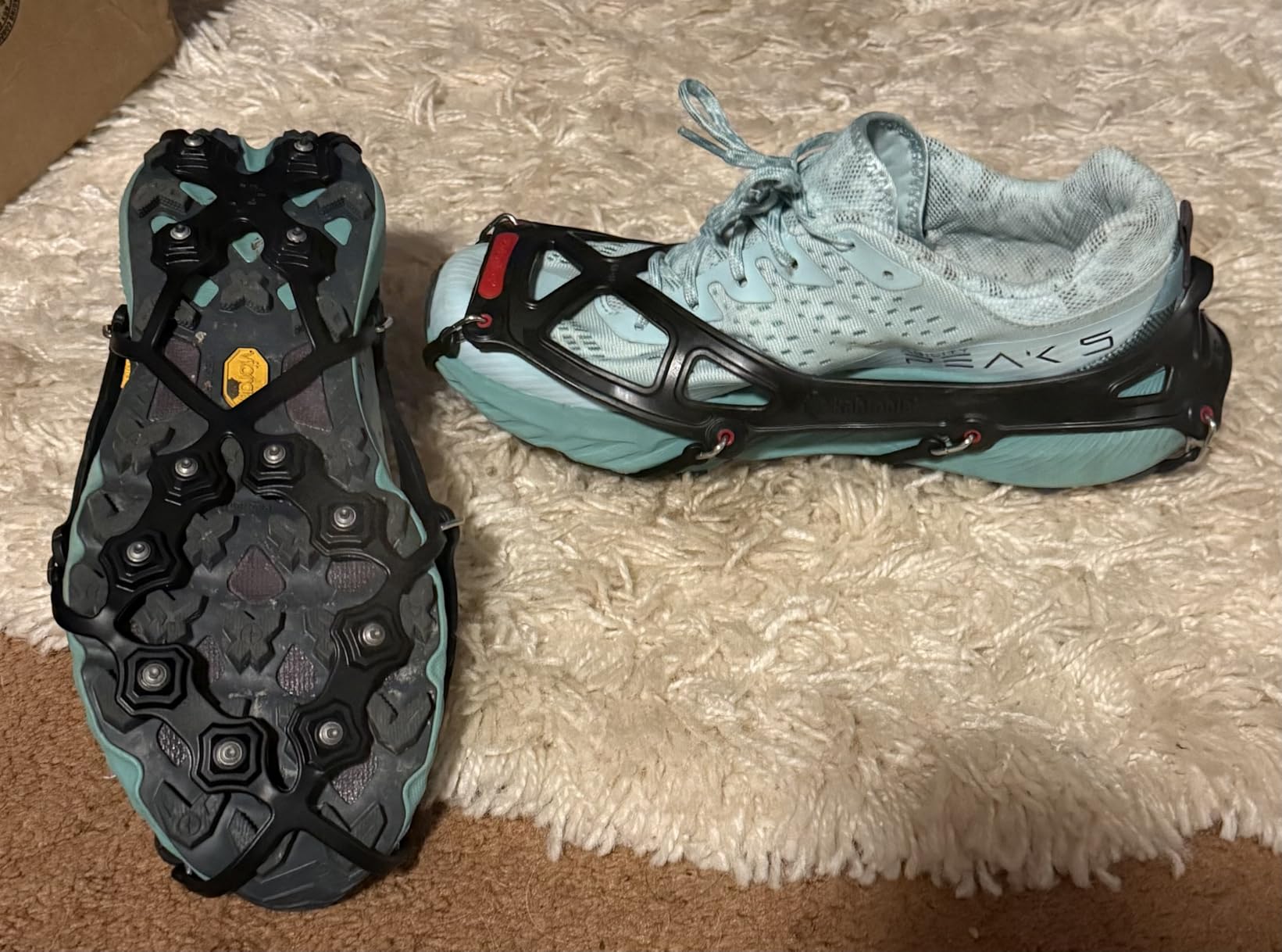 Kahtoola EXOspikes Footwear Traction for Winter Hiking & Running in Snow, Ice & Rocky Terrain customer photo 1