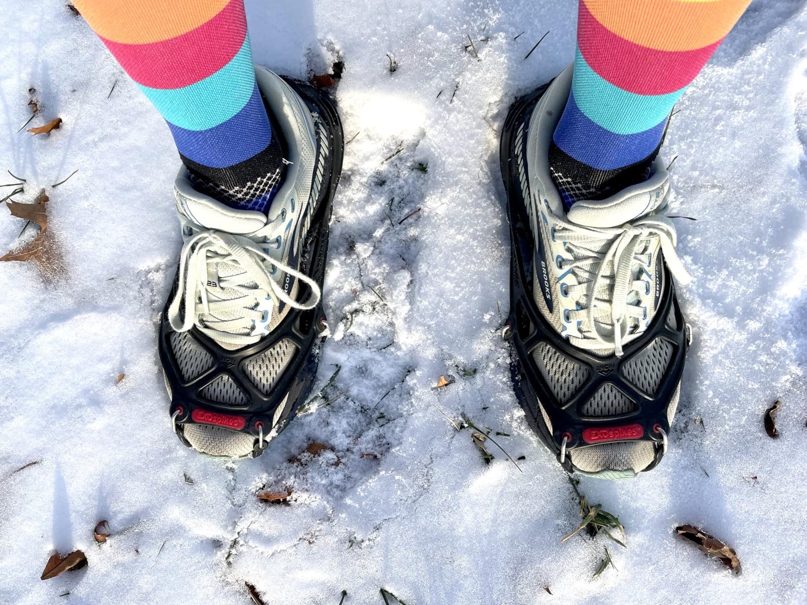 Kahtoola EXOspikes Footwear Traction for Winter Hiking & Running in Snow, Ice & Rocky Terrain customer photo 2