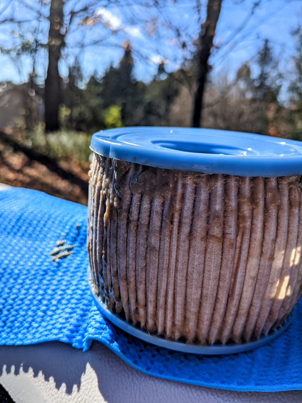 Bio Ouster Hot Tub Chemicals Kit Complete Hot Tub Cleaner Kit with 3in1 Weekly Care, Power Purge Jet Cleaner, Towel, Measuring Cup for Standard and Inflatable Spas Made in USA customer photo 1