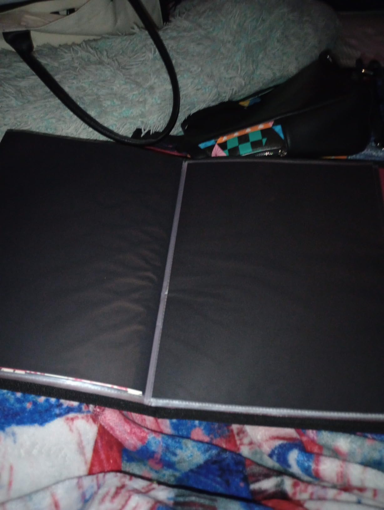 Dunwell 9x12 Art Portfolio Binder, Black Mounting Paper, Portfolio Binder for Artwork, 9 x 12 Art Folder, 24 Pockets Display 48 Pages, Acid-Free Poly Presentation Book customer photo 1