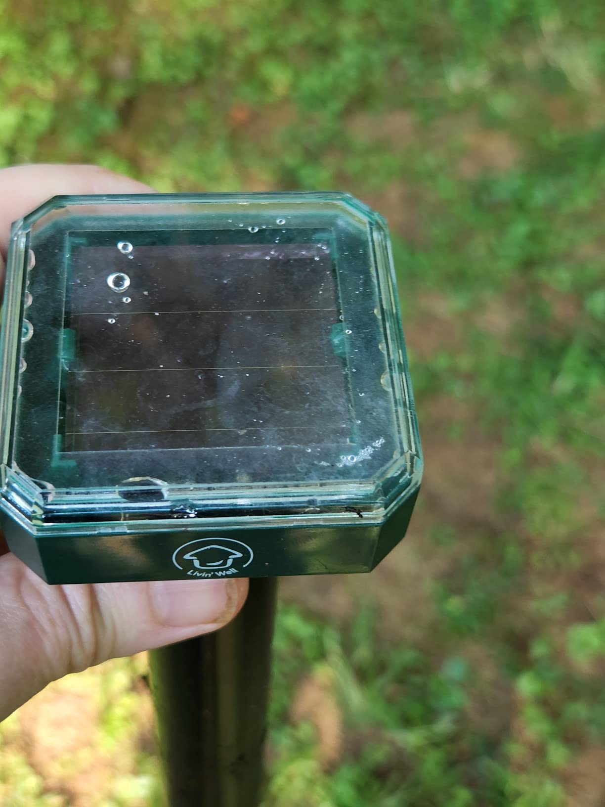 Livin' Well Solar Sonic Pest Repeller Stakes - 8pk Outdoor Pest Repellent with 10,500 Feet Range, Solar Powered Animal Control, Rodent Repellent and Deterrent for Mole, Vole, Gopher customer photo 2