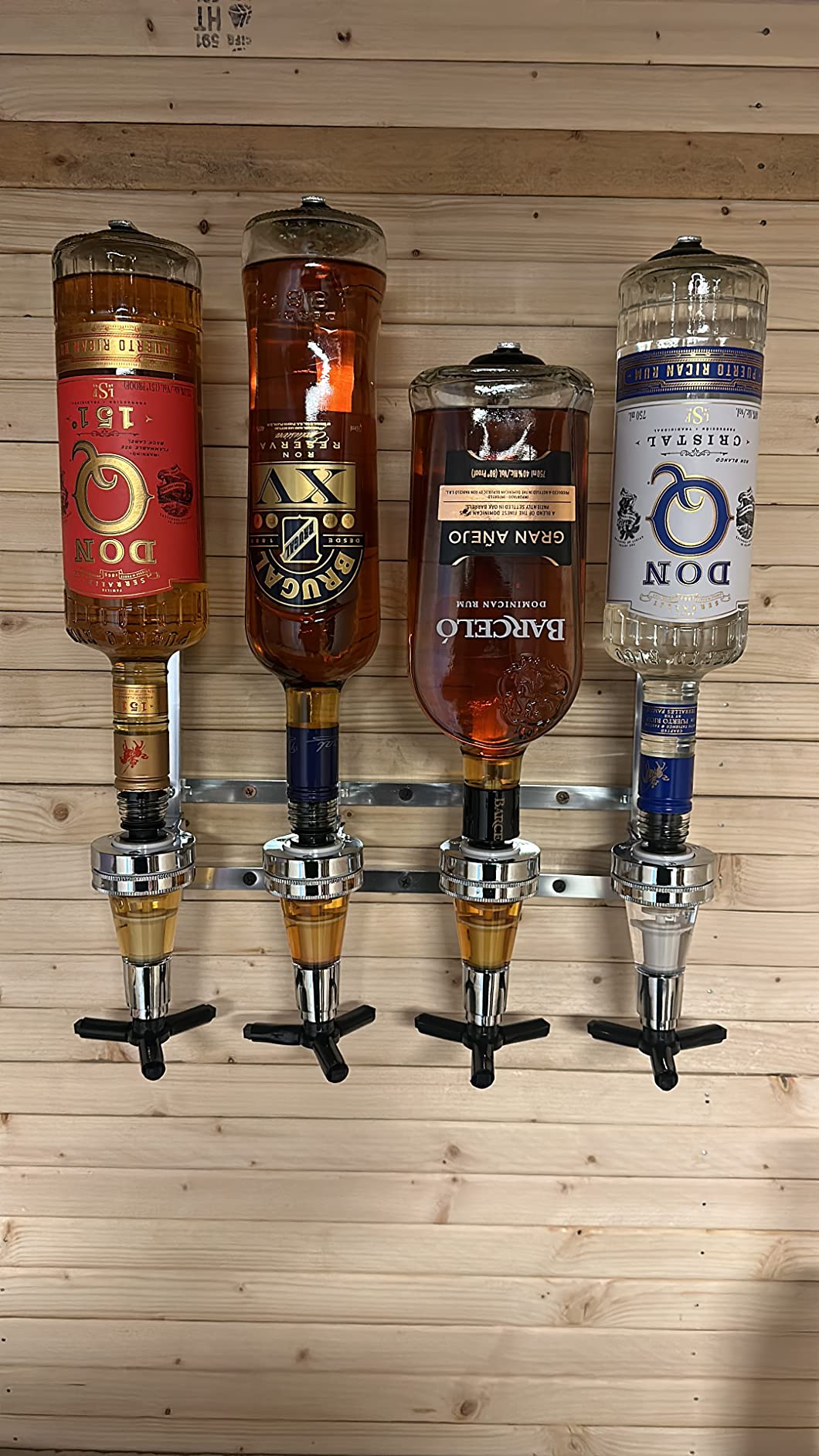 ECUTEE Wall Mounted 6-Bottle Liquor Dispenser Wine Dispenser Machine Bar Butler Drinking Pourer Home Bar Tools customer photo 2