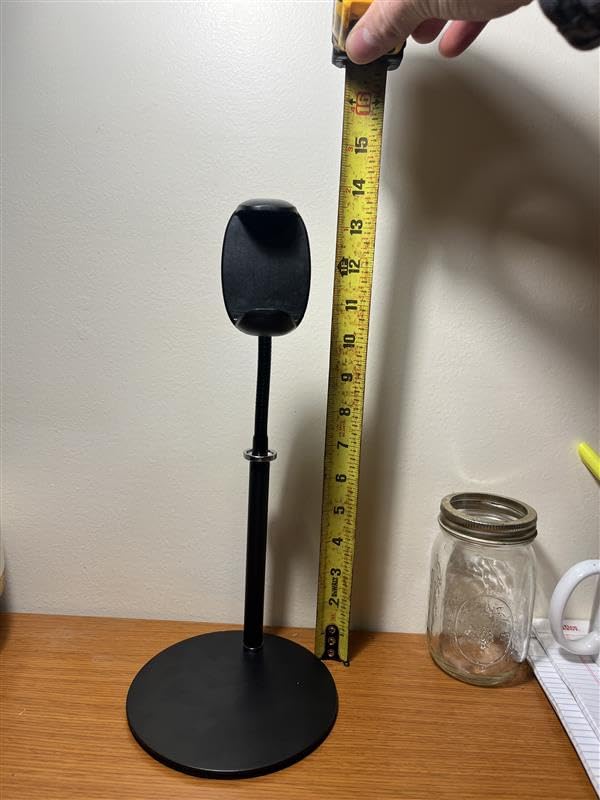 Cell Phone Stand, Adjustable Height & Angle Gooseneck Stand for Desk Flexible Arm Universal Holder, Aluminum Alloy Desktop Recording Compatible with 3.5