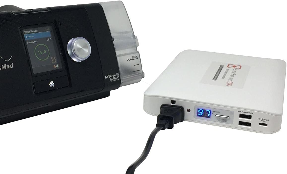 Zopec Explore 5700 Universal Travel CPAP Battery (Up to 3 Nights). Super Small and Light Weight. FAA/TSA Compliant. Works with All Brands Without Adapters! Car Charger Included. customer photo 2