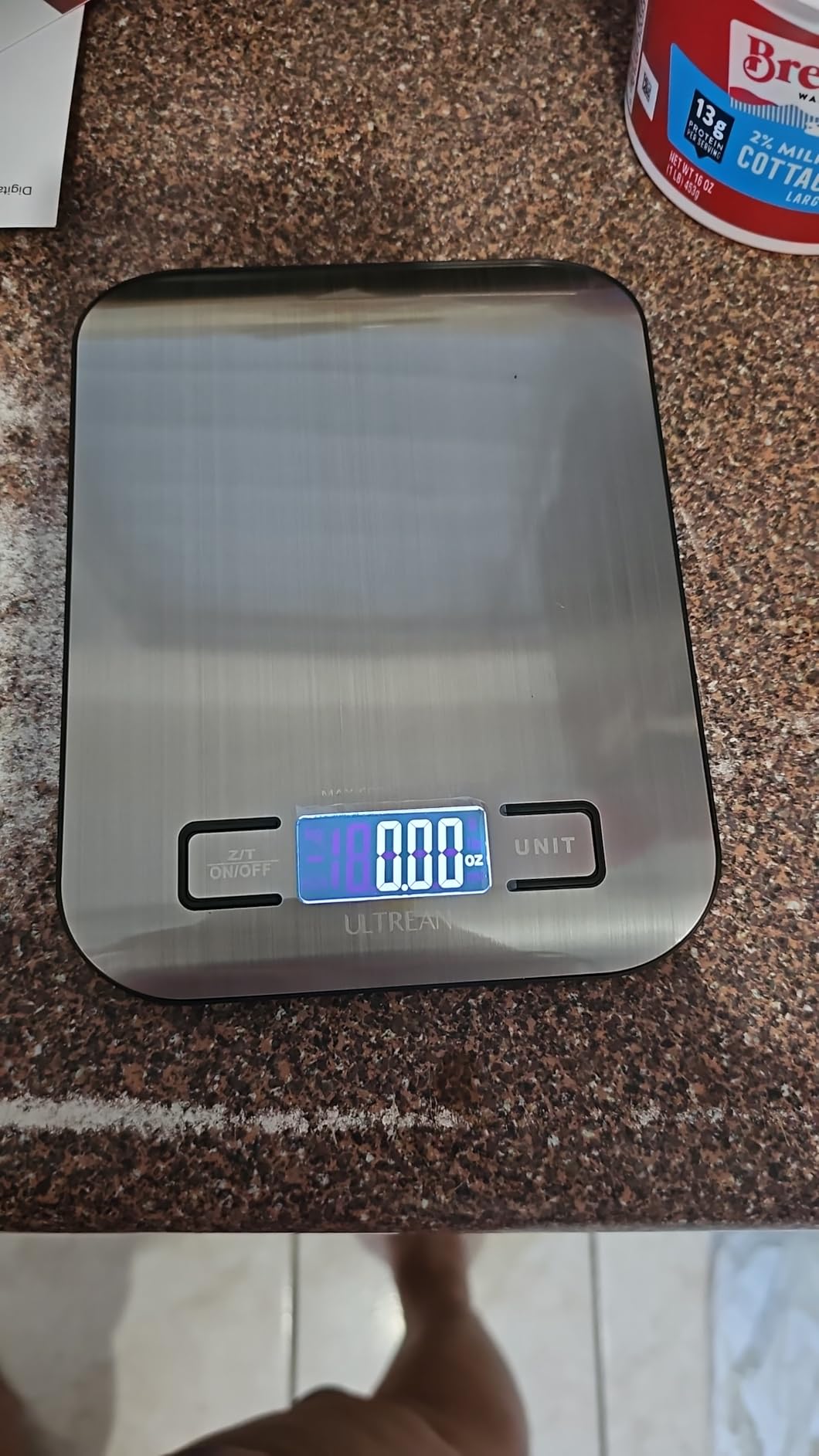 Ultrean Food Scale, Digital Kitchen Scale with LCD Display, Weight Grams and Ounces for Baking Cooking and Meal Prep, 6 Units with Tare Function, 304 Stainless Steel customer photo 1