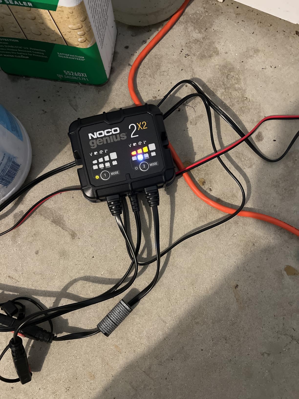 NOCO GENIUS2X2: 4A 2-Bank Smart Battery Charger (2A/Bank) - 6V/12V Automatic Maintainer, Trickle Charger & Desulfator customer photo 2