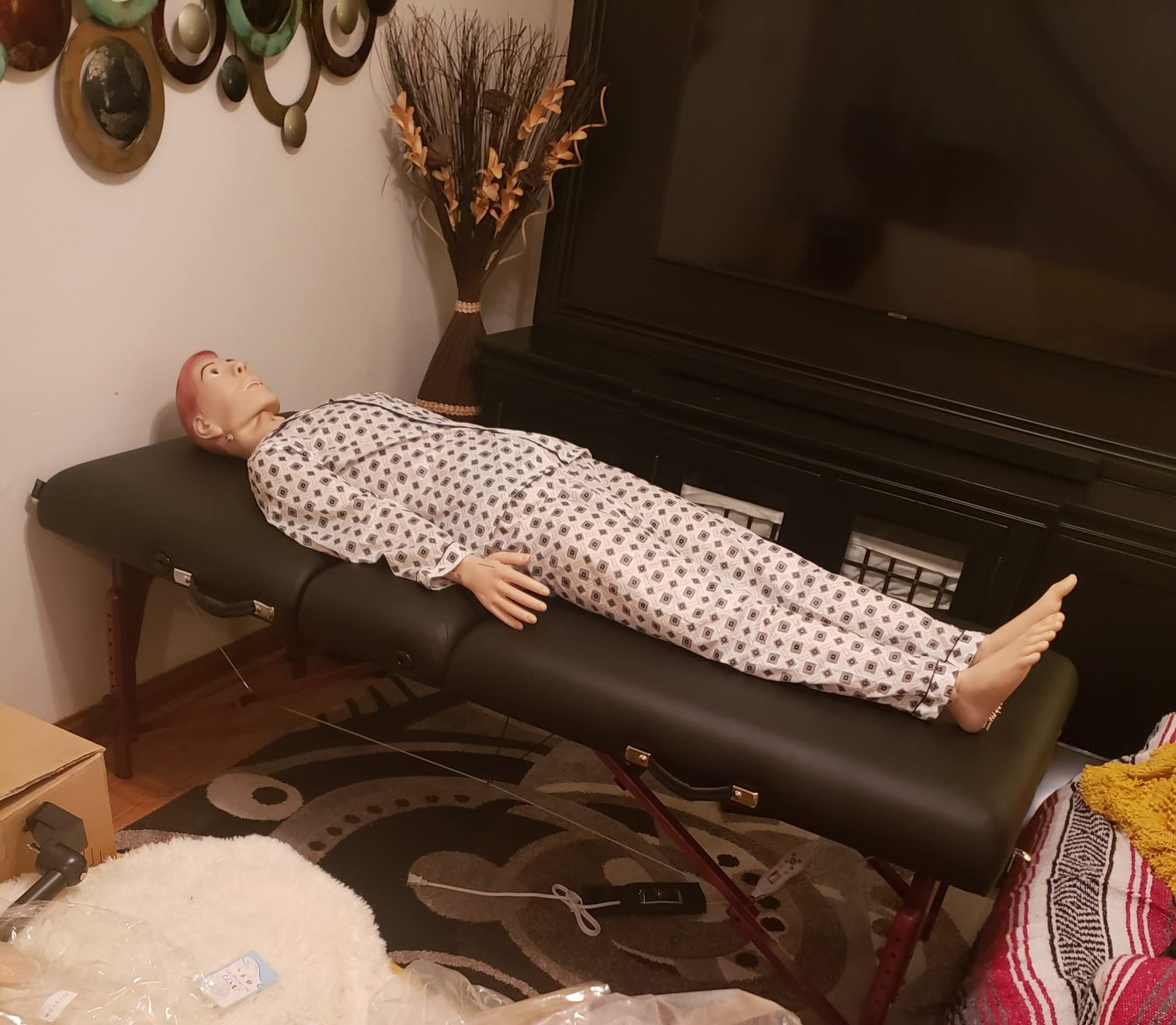 5.25ft Life Size Patient Care Manikin Training CPR Simulator Basic Geri Nursing Skills Geriatric Human Model Mannequin Full Body for Students Education Teaching Medical Training Skills customer photo 1