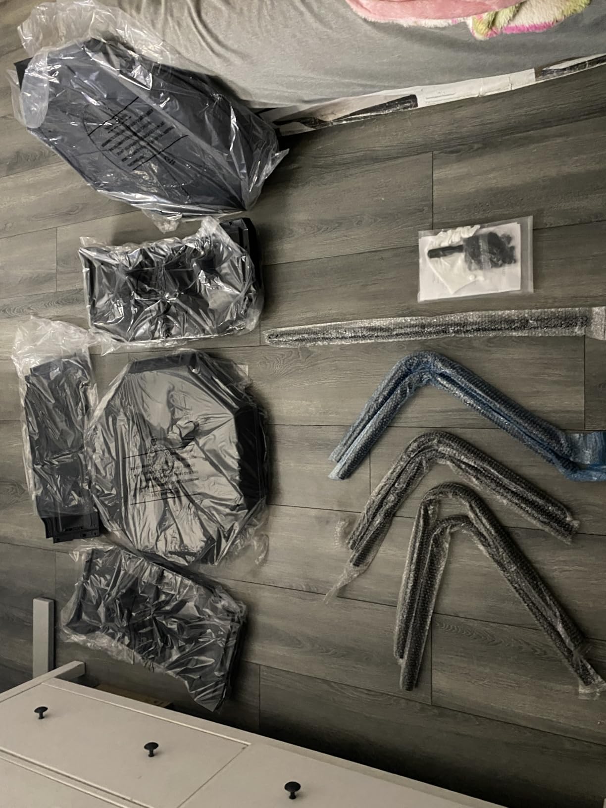 SUPER DEAL Outdoor Compost Tumbler, 43 Gallon Dual Chamber BPA Free Large Compost Bin 360° Rotating Tumbling Composter for Garden Yard, Black customer photo 1