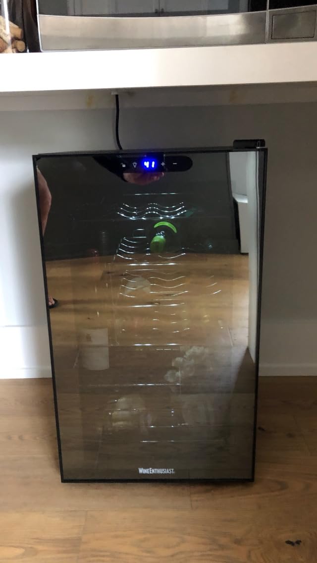Wine Enthusiast 24-Bottle Compressor Wine Cooler with Upright Bottle Storage - Freestanding Wine Refrigerator with Digital Touchscreen and LED Temperature Display customer photo 1
