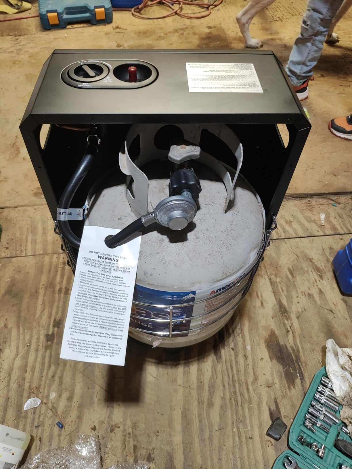 Gasland MHA18BN Propane Radiant Heater, 18,000 BTU, Warm Area up to 450 sq ft customer photo 2
