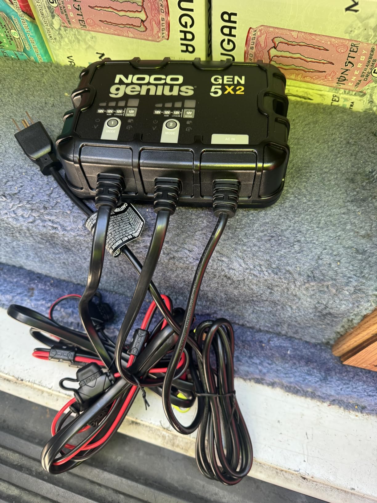 NOCO Genius GEN5X2: 2-Bank, 10A Onboard Battery Charger - 5A Per Bank, 12V Waterproof Marine Charger with Overcharge Protection & Temperature Compensation - for Lead-Acid & Lithium Batteries customer photo 2