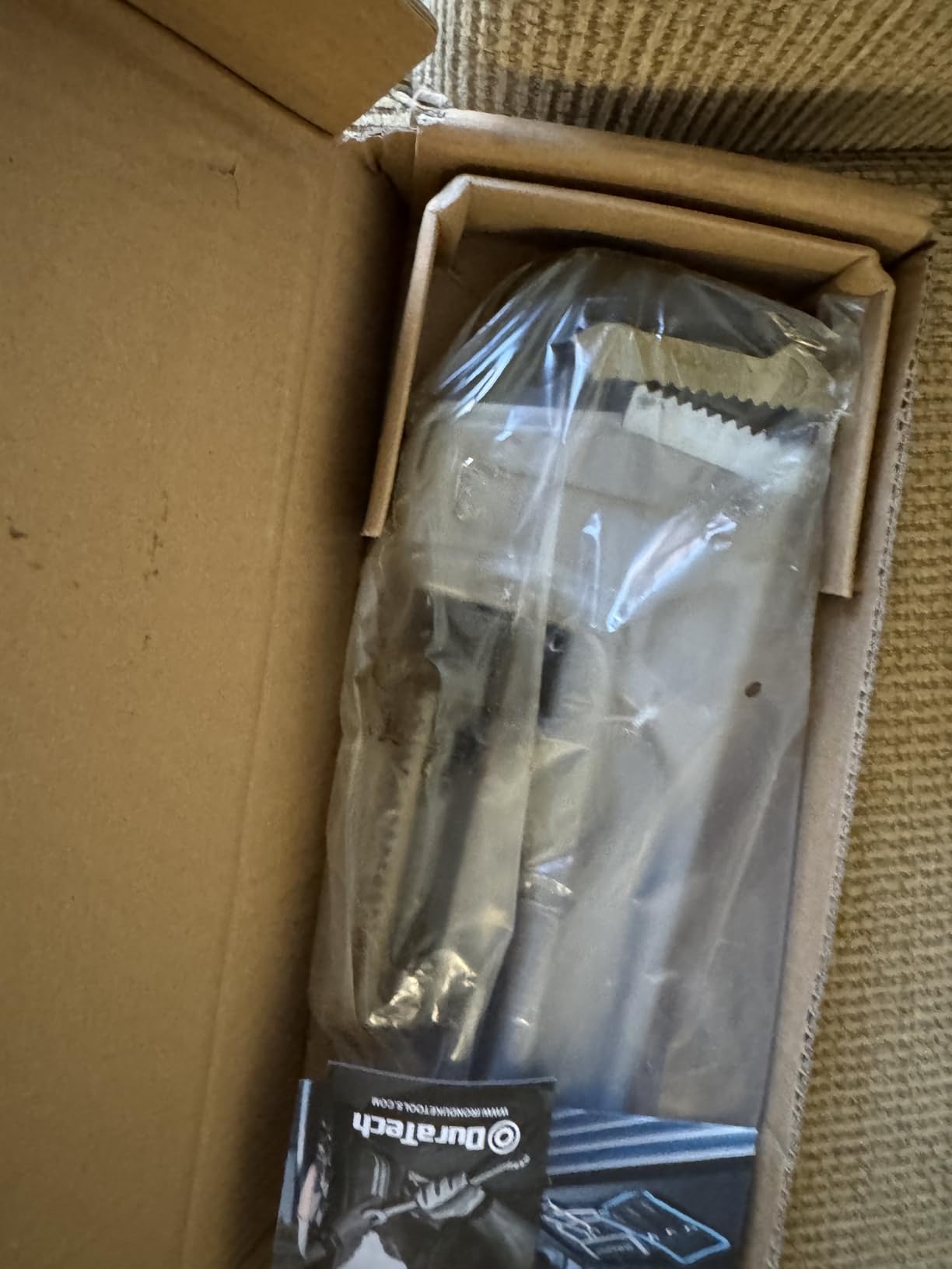 DURATECH 3-Piece Heavy Duty Aluminum Straight Pipe Wrench Set, 10