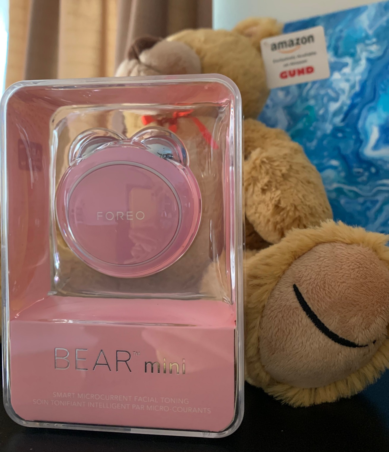FOREO BEAR Mini Microcurrent Facial Device - Face Sculpting Tool - Firm & Contour - Reduce Double Chin - Non-Invasive - Increases Absorption of Facial Skin Care Products - Pearl Pink customer photo 2