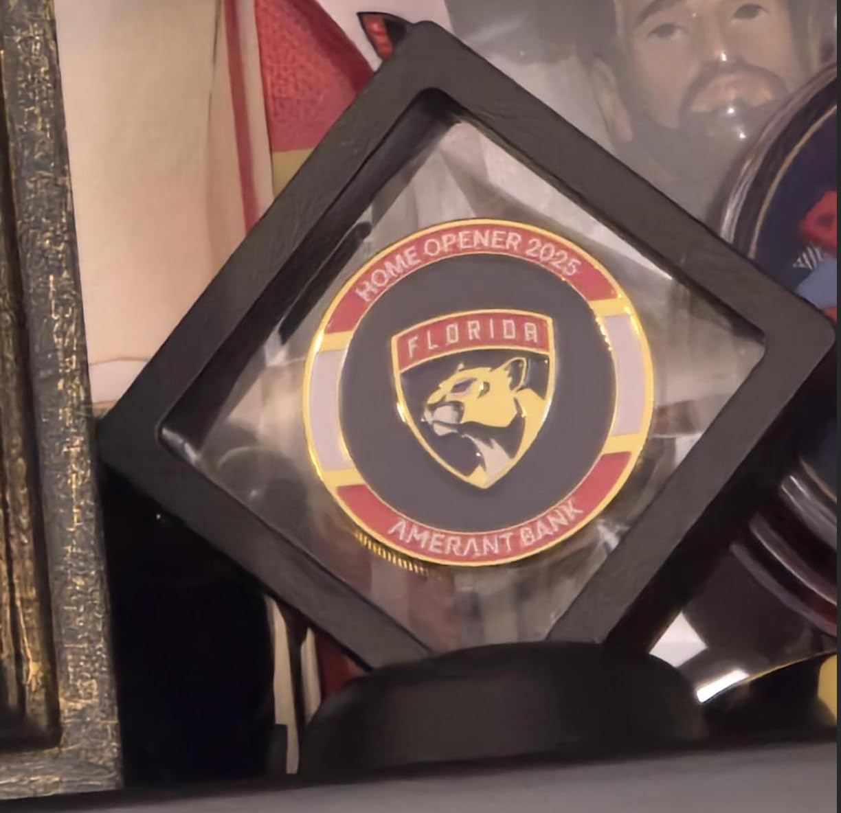 Set of 2 Challenge Coins Display Stand, 3D Floating Clear Case, Jewelry, Specimen, Military Medal Holder Frame customer photo 2