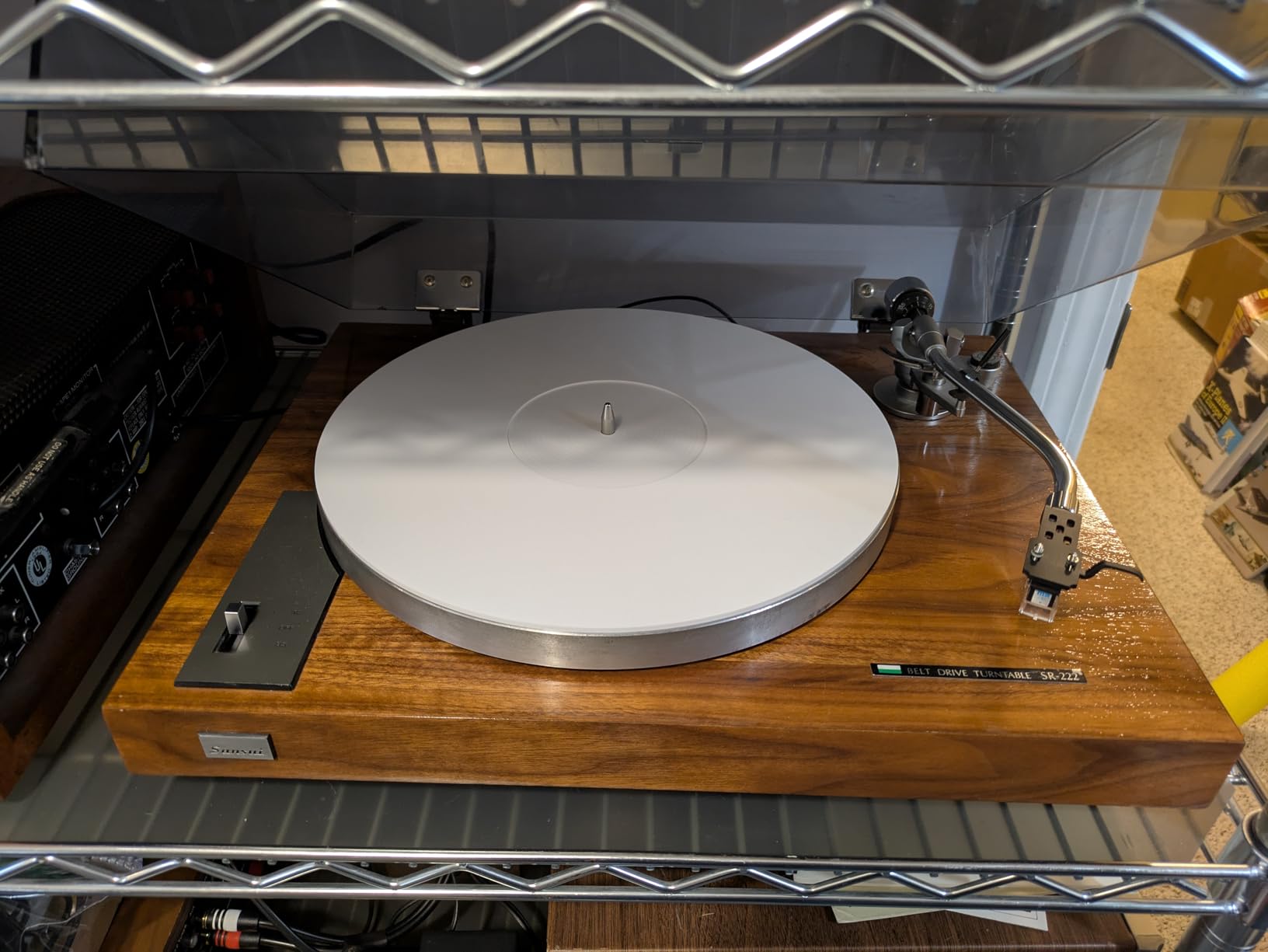 PRO SPIN White Acrylic Turntable Mat - Platter Slipmat for 12