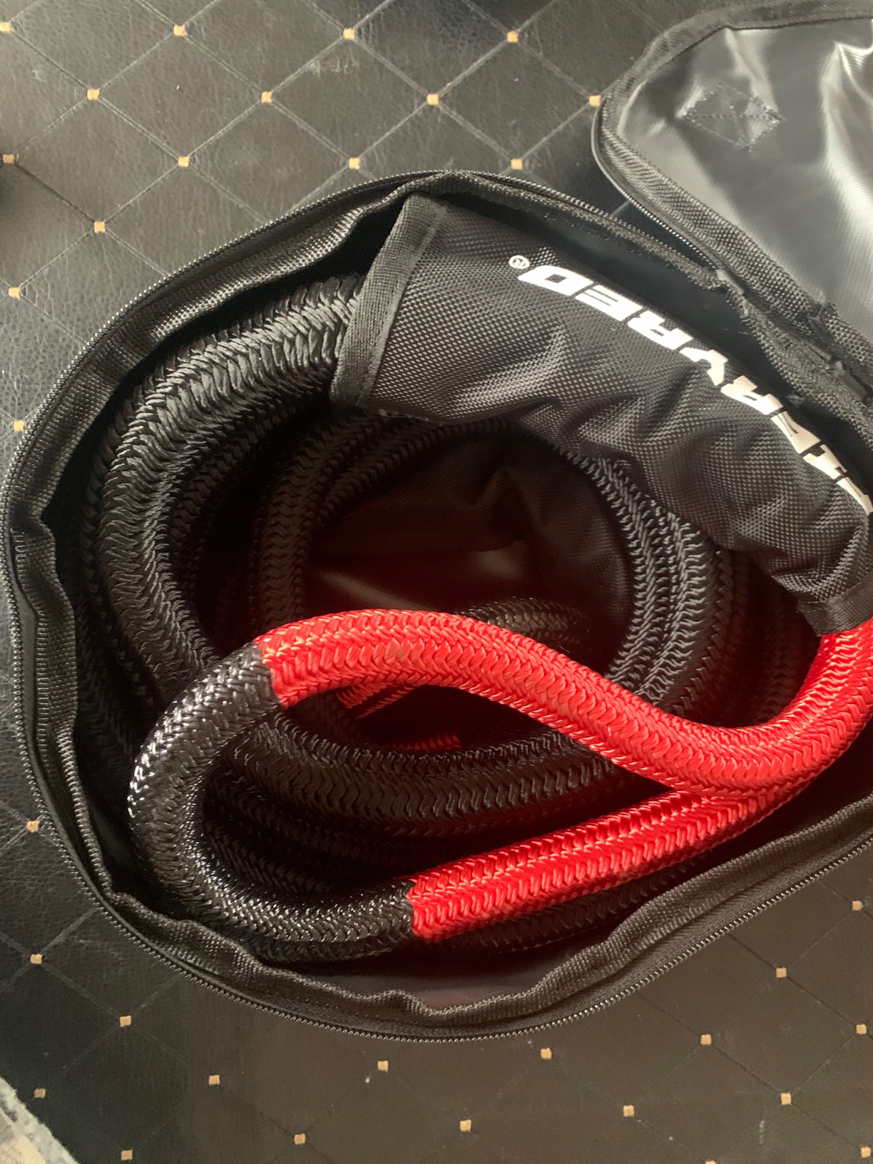 FieryRed Kinetic Energy Recovery Rope 30FT 7/8 Inch- Power Stretch Snatch Strap Vehicle Tow Rope with Reinforced Loops Protective Sleeve Tote Bag for Off-Road 4x4 ATV UTV Pickup customer photo 2