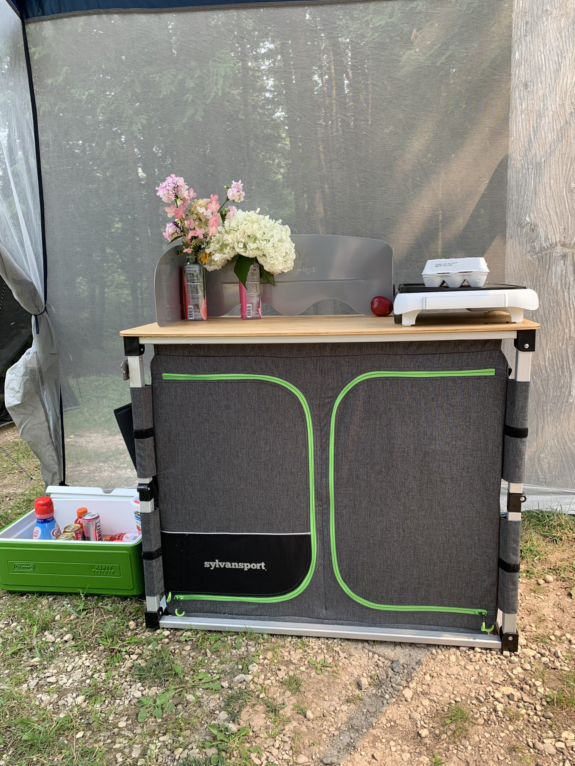 SylvanSport Outdoor Camp Kitchen for Easy Cooking, Clean Up, and Camping Meal Prep - Great for Campsites, Tailgates, BBQs and Glamping - Camping Essentials - Dine-O-Mite Small Version customer photo 1