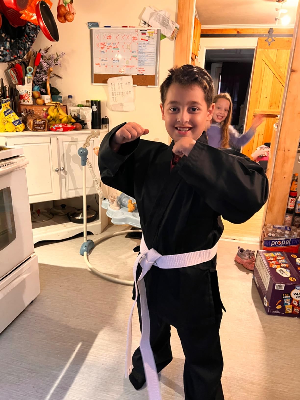 MACS Karate gi Martial Arts Elastic Drawstring Karate Uniform For Kids & Adult Lightweight Student Gi with Free Belt customer photo 2