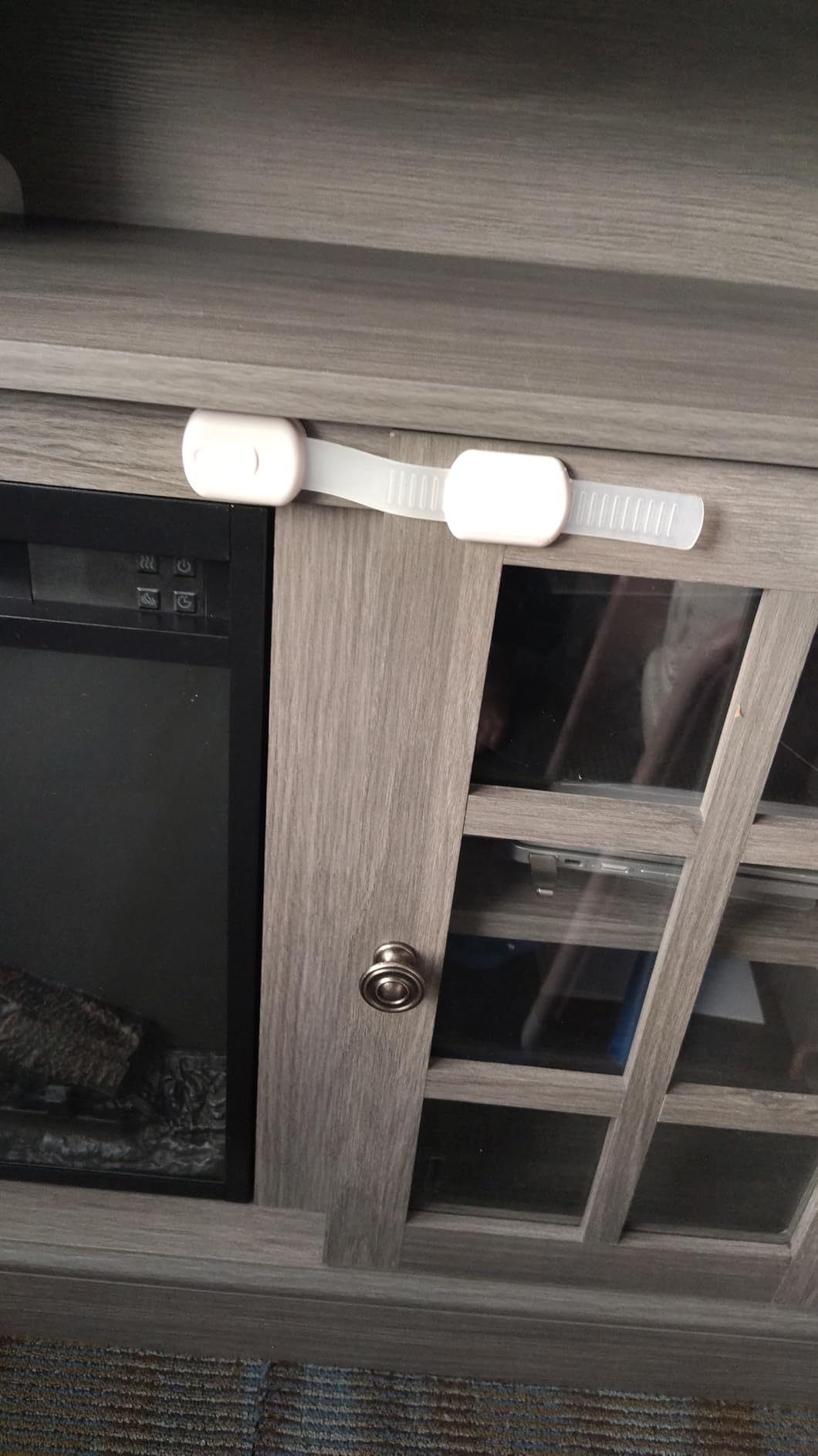 4our Kiddies Child Proof Cabinet Locks for Baby Proofing, 14 Pack Baby Proof Drawer Locks for Kids, Child Safety, Adjustable Child Locks for Cabinet and Drawers with 12 Extra 3M Adhesives, No Drilling customer photo 1