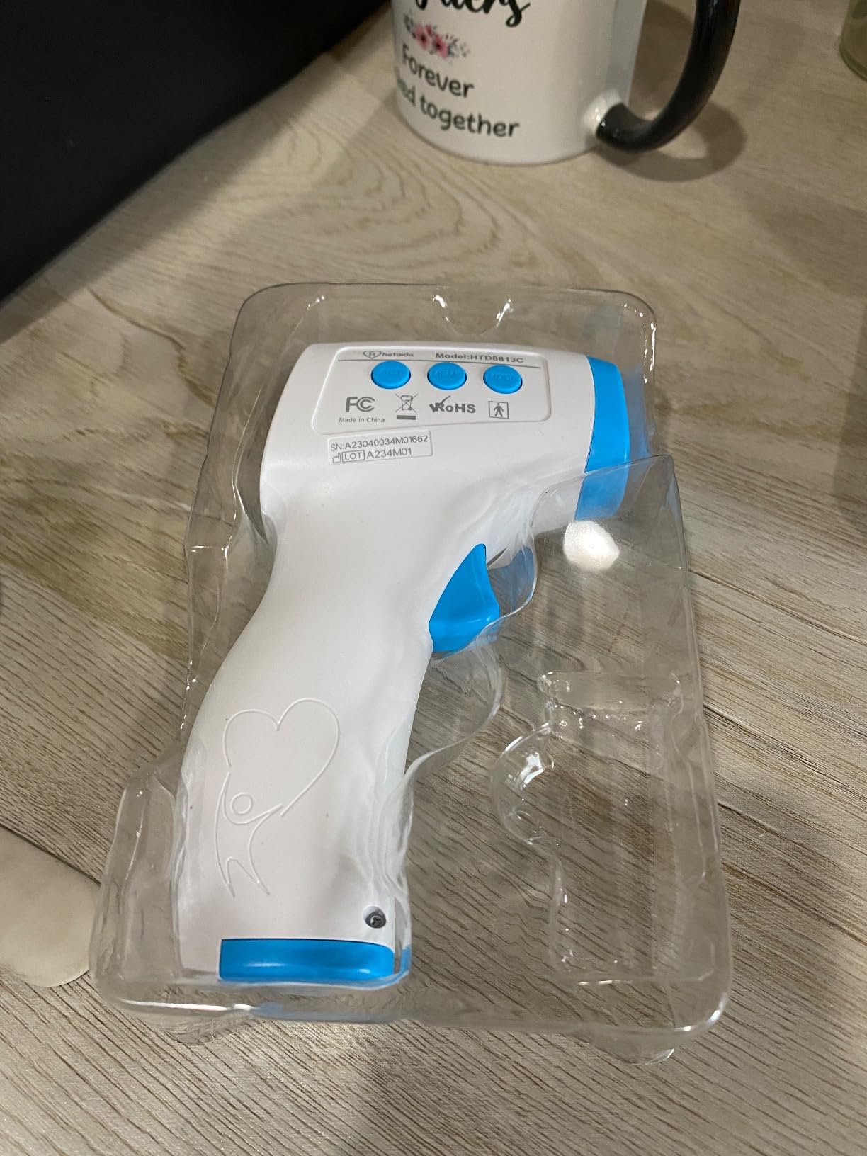 Digital Thermometer for Adults and Kids, No Touch Forehead Thermometer for Baby, 2 in 1 Body Surface Mode Infrared Thermometer with Fever Alarm and Instant Accuracy Readings customer photo 1