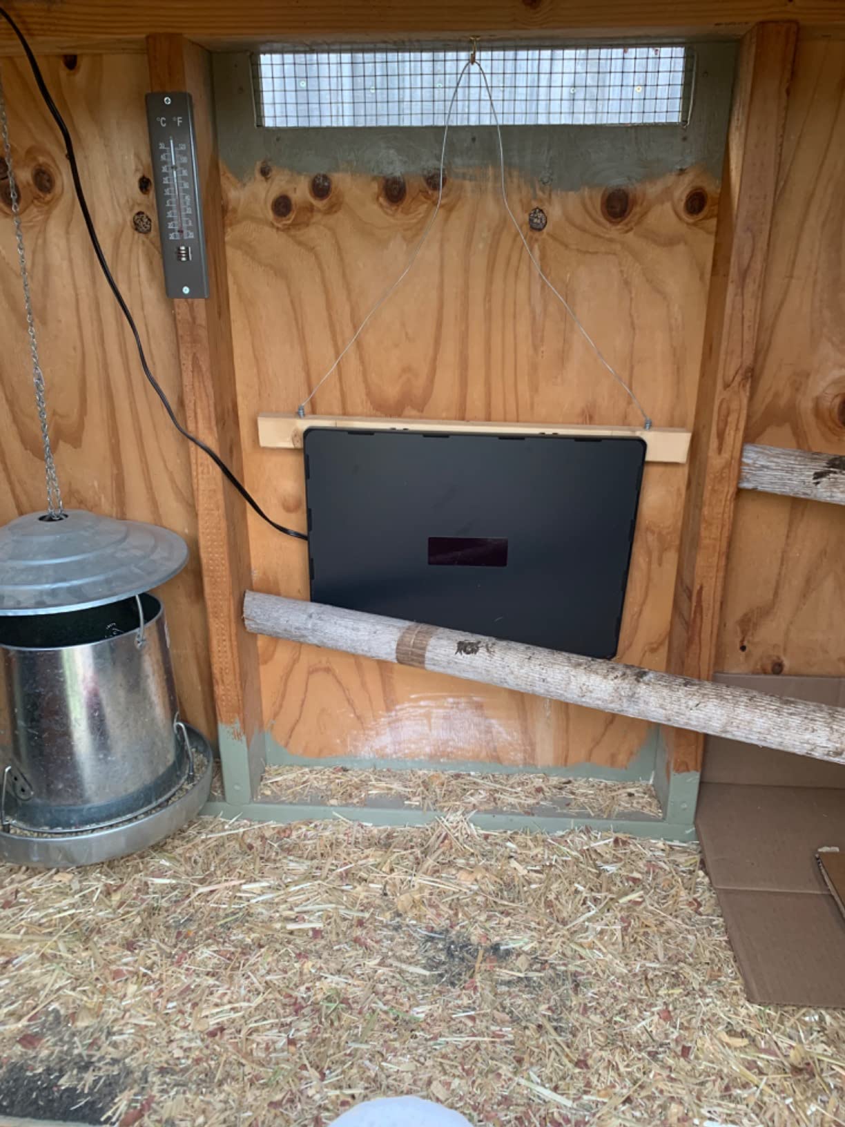 PETNF Chicken Coop Heater 140 Watts Radiant Heat Chicken Heater Energy Efficient Design Safer Than Brooder Lamps Heater for Chicken Coop, Heating Wire UL-Compliant Two Ways to Use, 11.81''x15.74'' customer photo 2