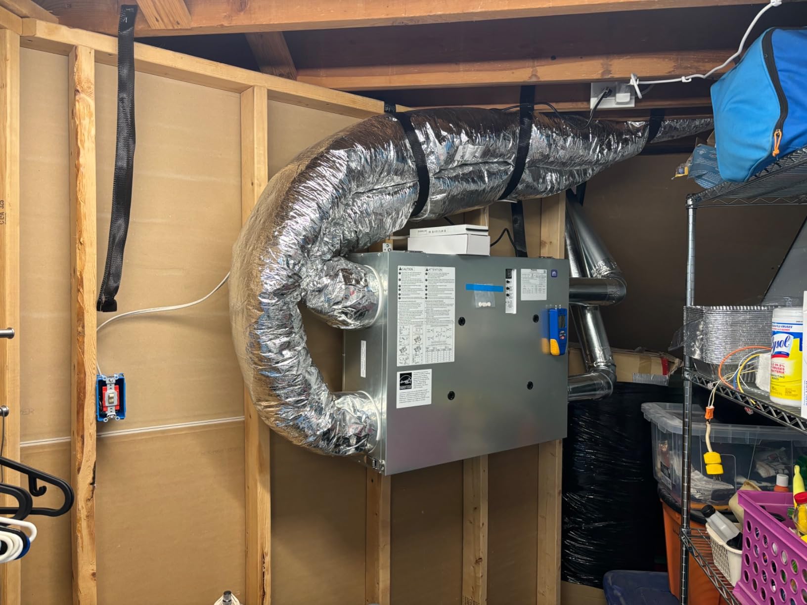 Panasonic Intelli-Balance 100 Energy Recovery Ventilator (ERV), 30-100 CFM, Standard Plug-In, Temperate Climate, FV-10VE2 customer photo 1