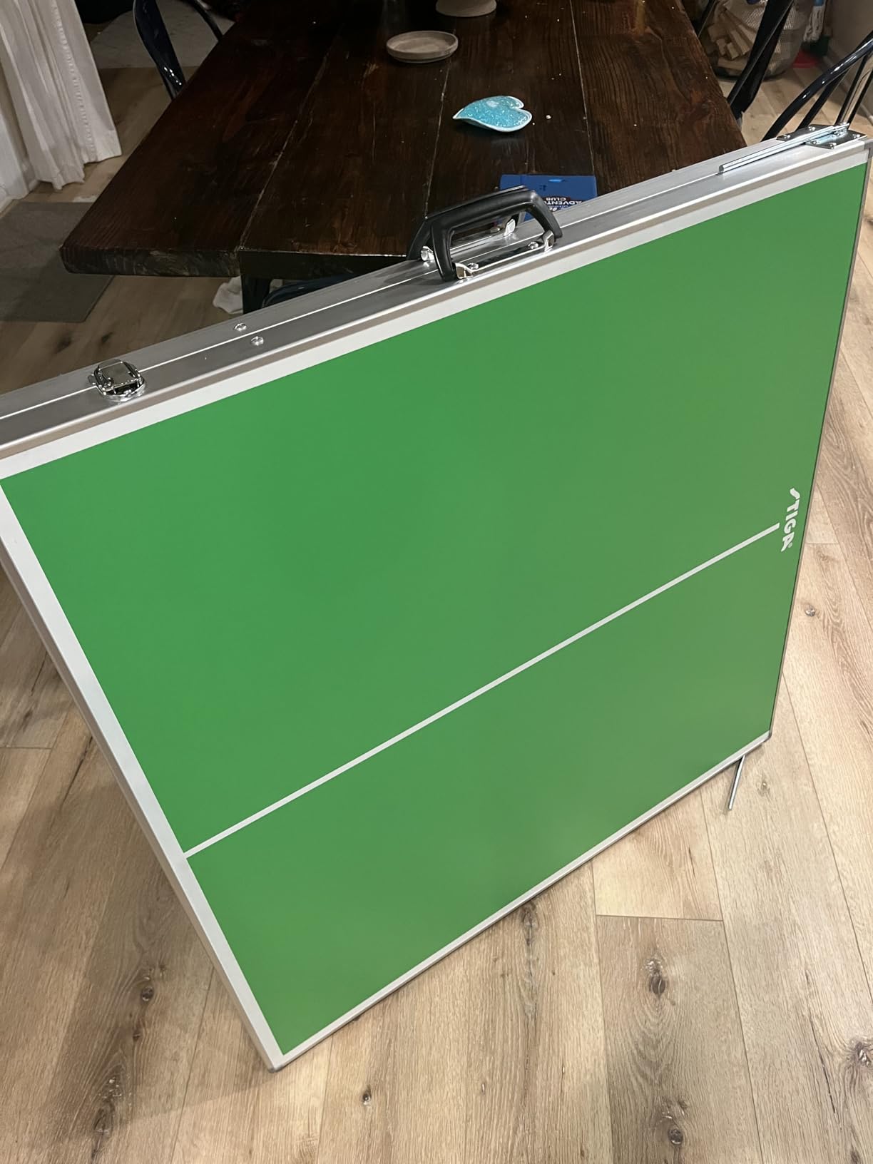 STIGA Space Saver - Compact Ping Pong Table - Separate Table Halves - Regulation Height - No Assembly Required customer photo 1