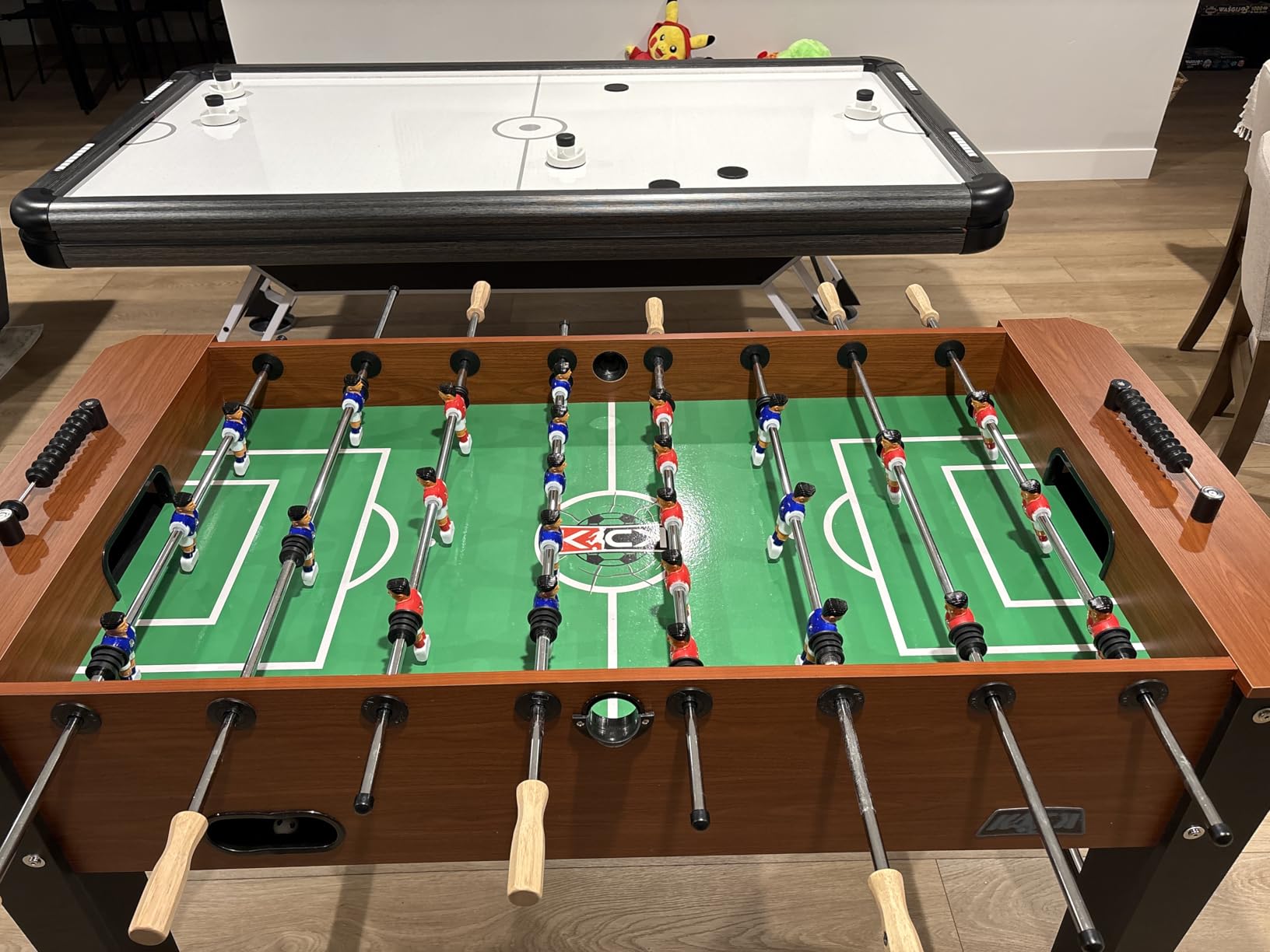 KICK Venture 55 Foosball Table - Full-Size Indoor Foos Ball Table for Adults - 4 Balls, Wooden Handles, Scratch-Proof Coating customer photo 1