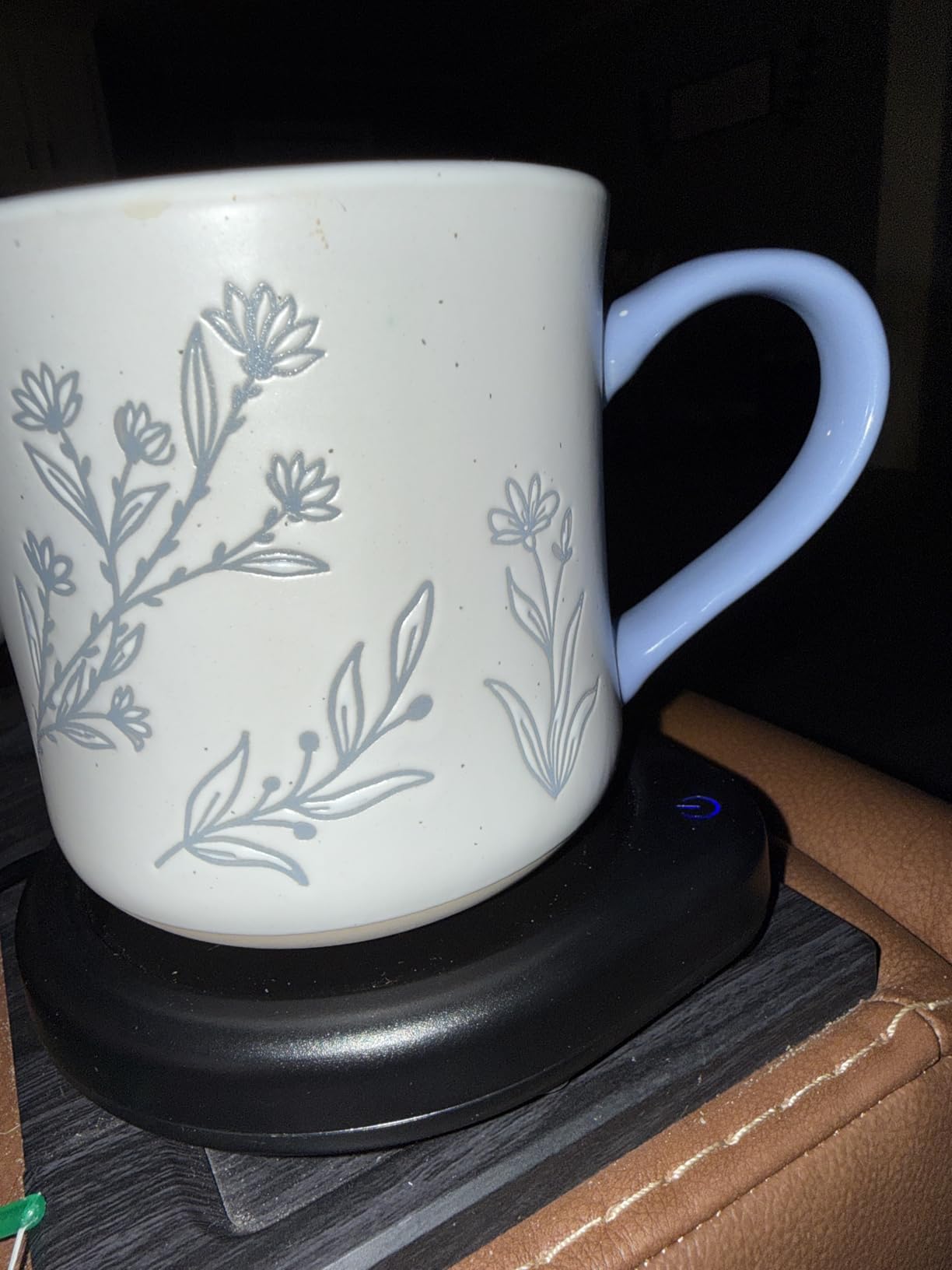 Coffee Mug Warmer, Cup Warmer for Desk with Auto Shut Off Smart Temperature Settings, Electric Beverage Tea Water Milk Heater for All Cups and Mugs, Heating Plate Candle Wax Warmer customer photo 1