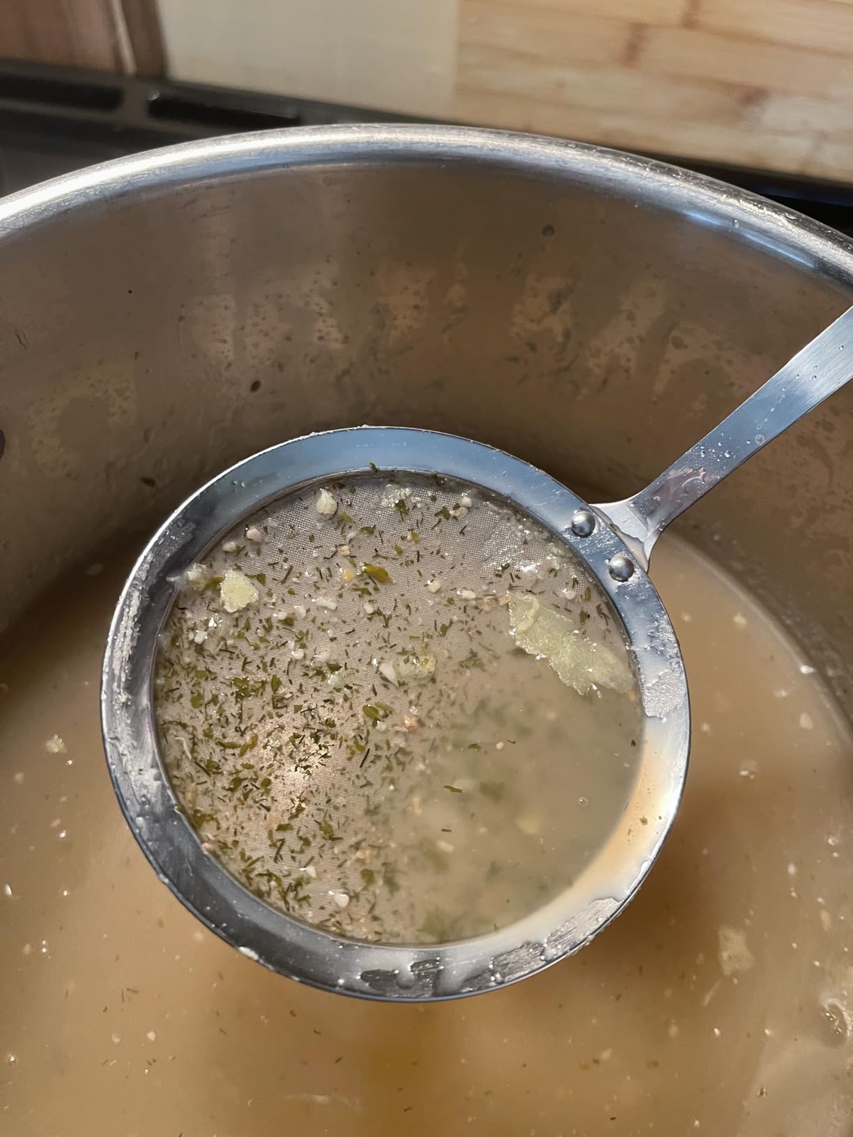 Walfos Fine Mesh Strainers Set, Premium Stainless Steel Colanders and Sifters, with Reinforced Frame Sturdy Handle, Perfect for Sift, Strain, Drain Rinse Vegetables, Pastas Tea - 3 Sizes customer photo 1