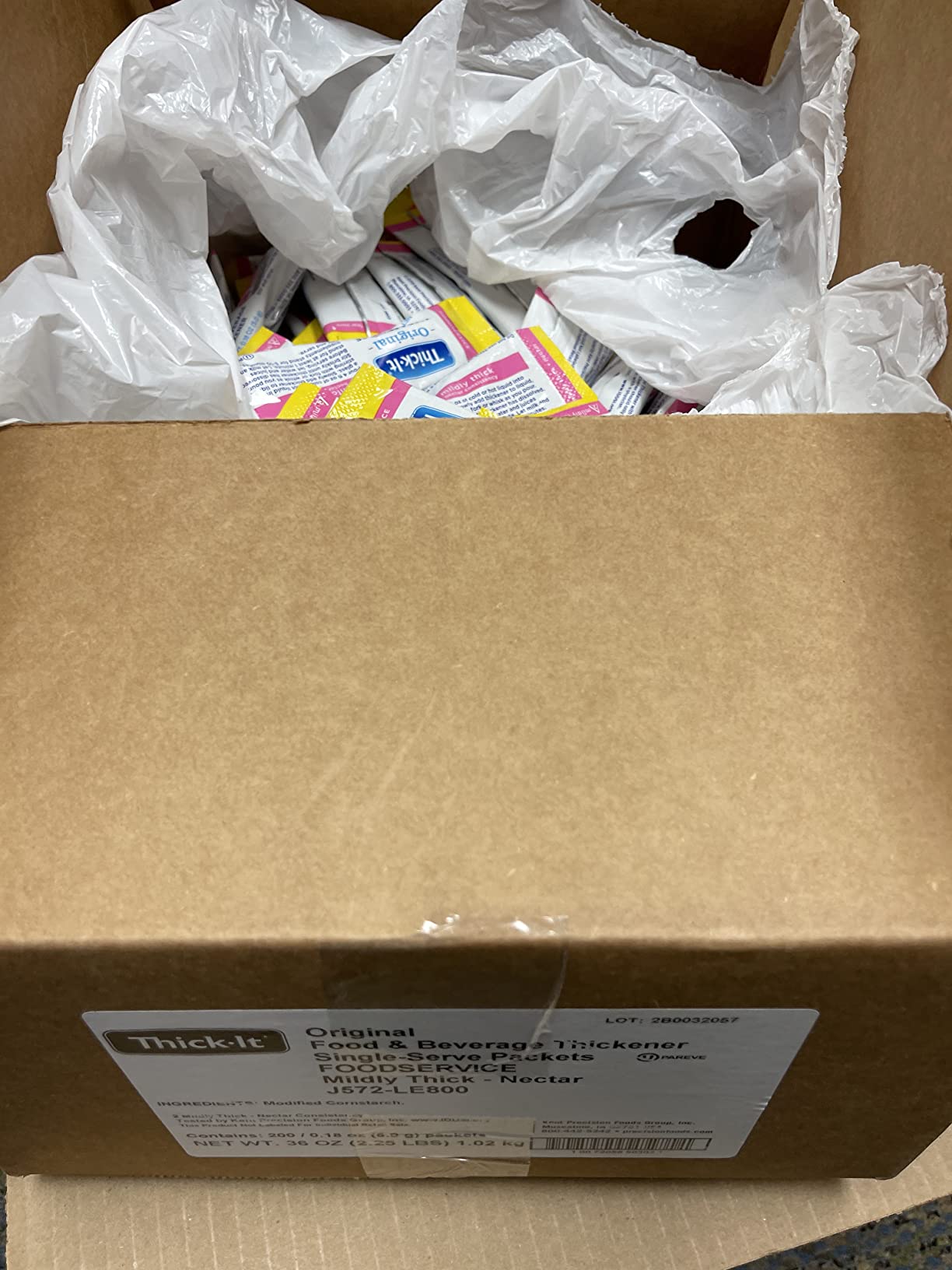 Thick-It Original Food & Beverage Moderately Thick Single-Serve Packets for Dysphagia (IDDSI), Honey Consistency, Digestible Swallowing Aid, Easy-to-Mix & Instant Dissolve, 6g Packet (25 Pack) customer photo 1