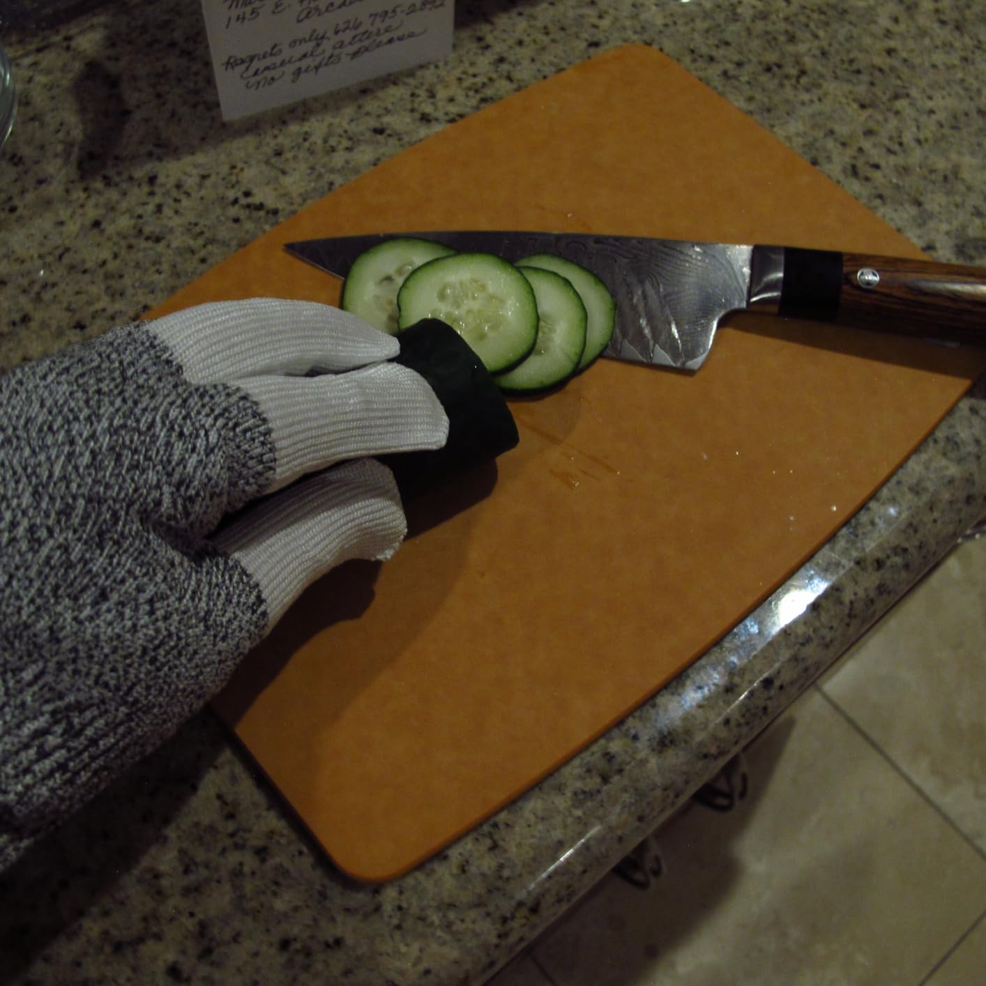 NoCry Cut Resistant Work Gloves for Women and Men, with Reinforced Fingers; Comfortable, 100% Food Grade Kitchen Cooking Hand Protection; Ambidextrous Safety Gear for Cutting; Level 5 Protection customer photo 2