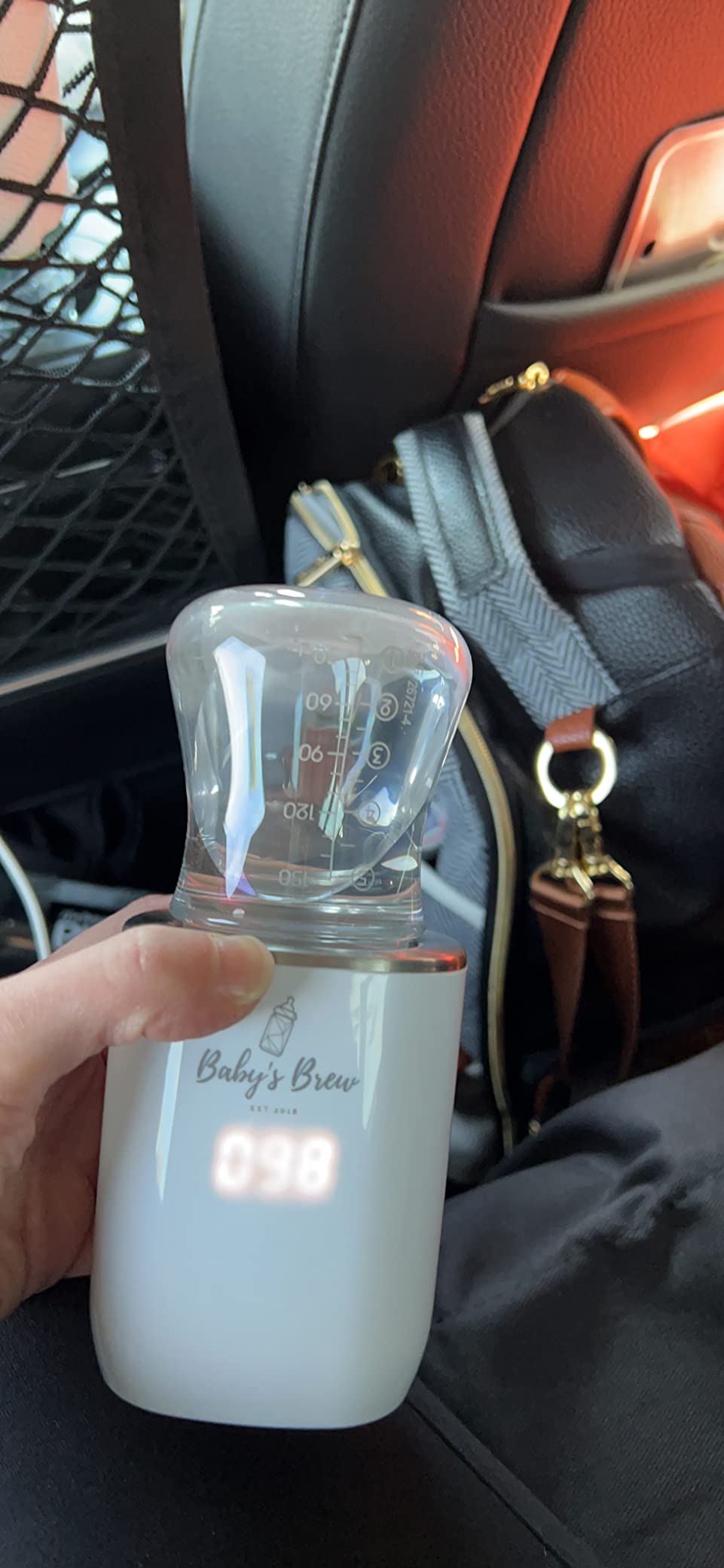 Baby's Brew Superfast Baby Bottle Warmer - Portable, Travel-Friendly & Outdoor Warmer for On-The-Go Use - Warms Breast Milk, Formula & Water - BPA-Free | Only Warmer | Bottle Adapter Not Included customer photo 1