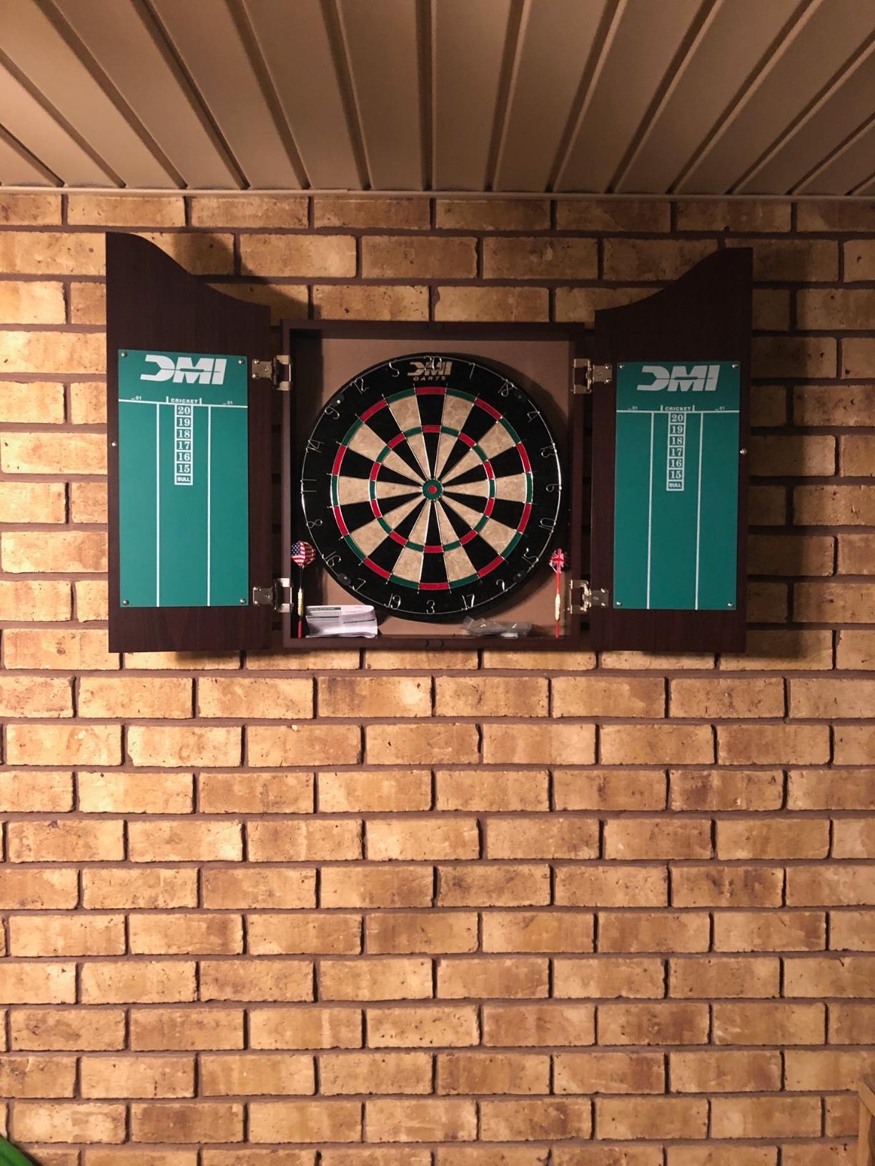 DMI Sports Dublin Bristle Dartboard Cabinet Set customer photo 2