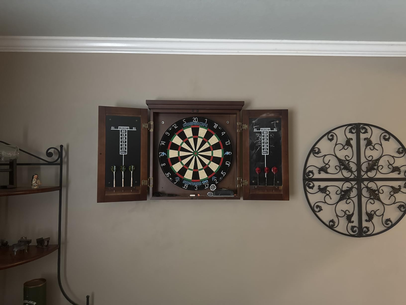 American Legend Traditional Dartboard Cabinet customer photo 1