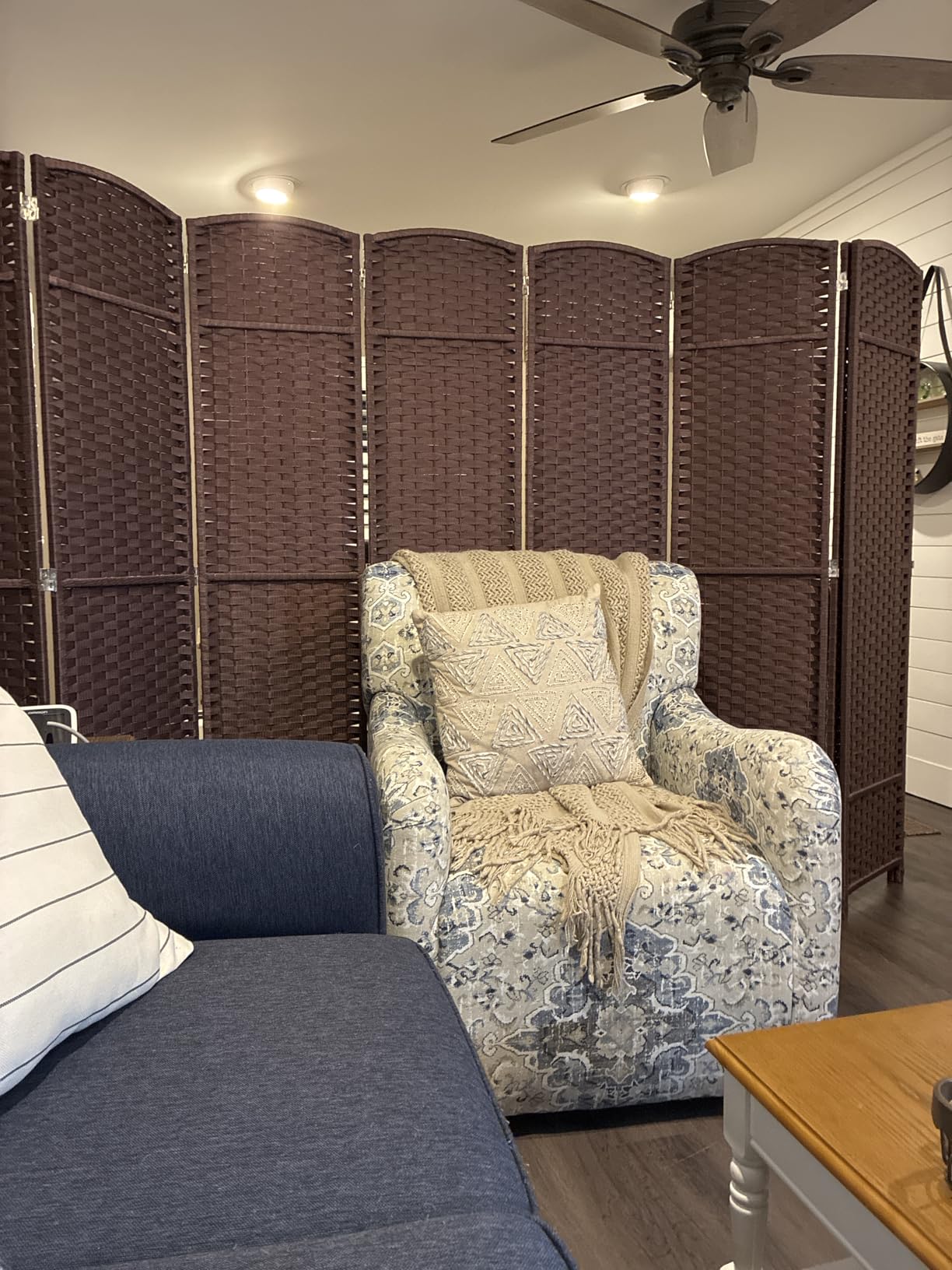 Sorbus 8 Panel Room Divider 6 ft. Tall - Privacy Screen, Extra Wide Double Hinged Panels, Mesh Hand-Woven Design, Partition Room Dividers and Folding Privacy Screens, Wall Divider for Room Separation customer photo 1